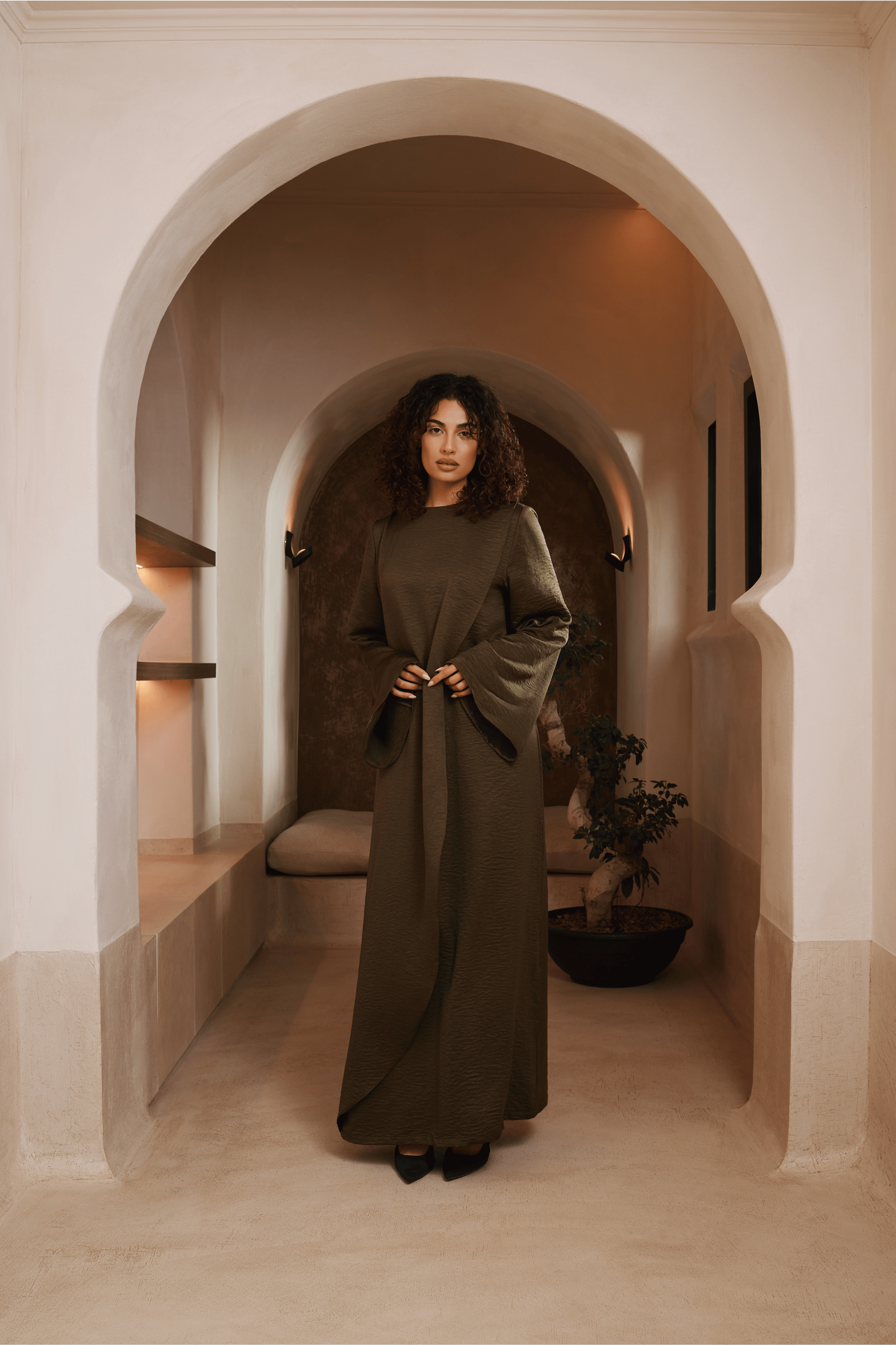 Contour Dress – Olive