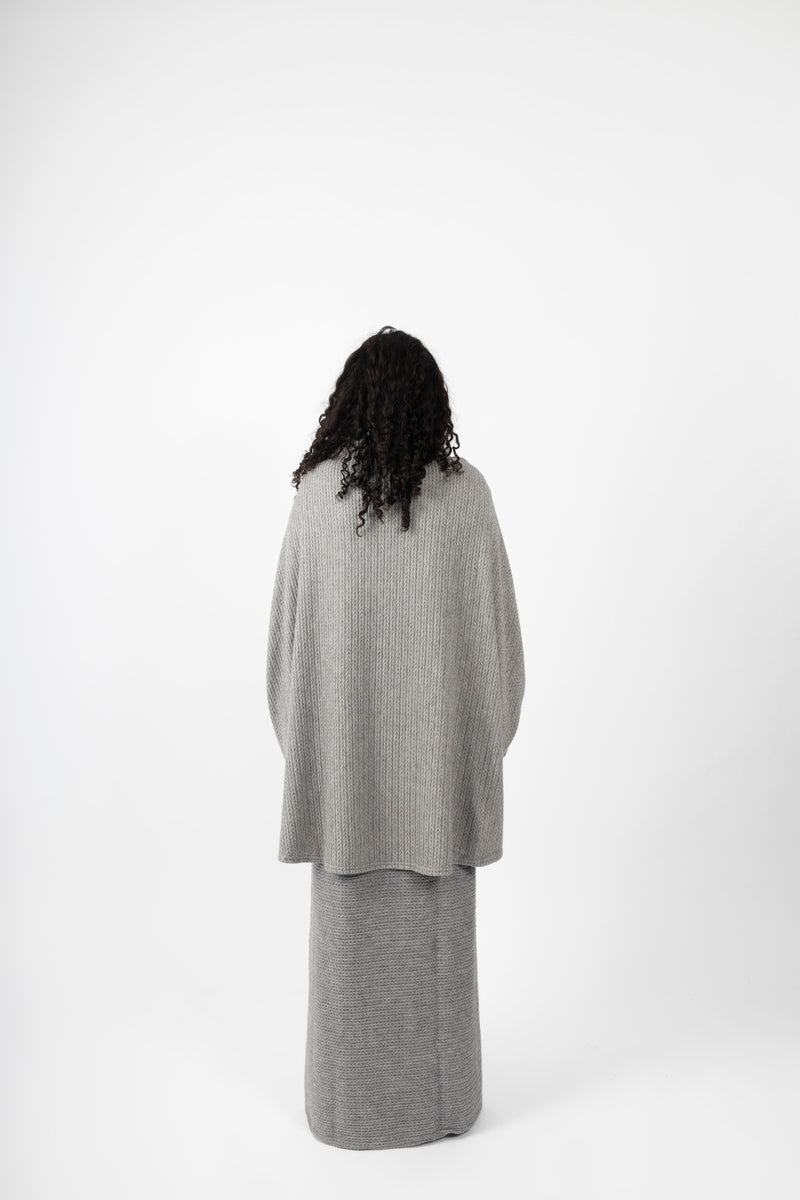 Poncho/Khimar - Grey