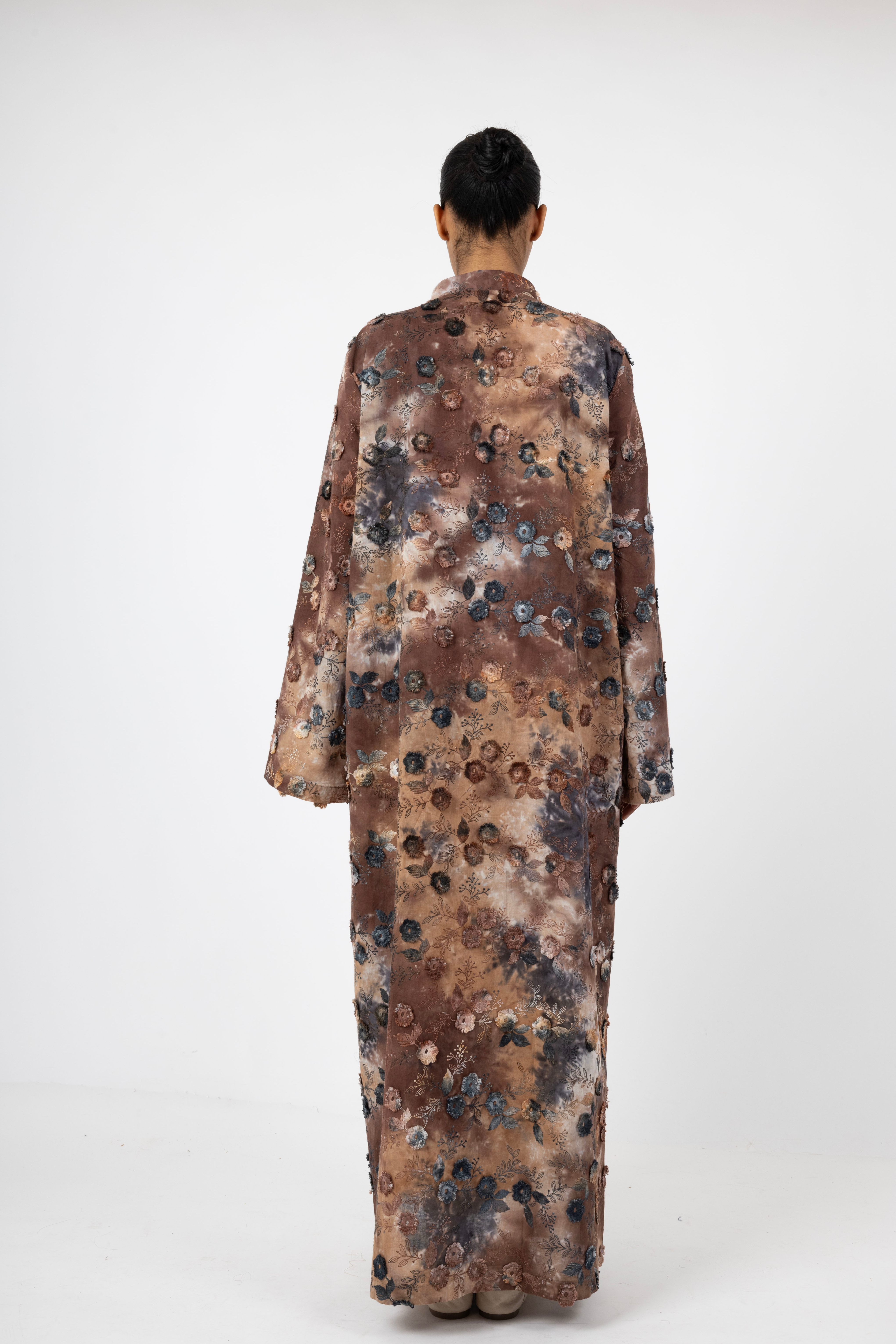 Bloom Aura 3D Dress - Fumo Taupe