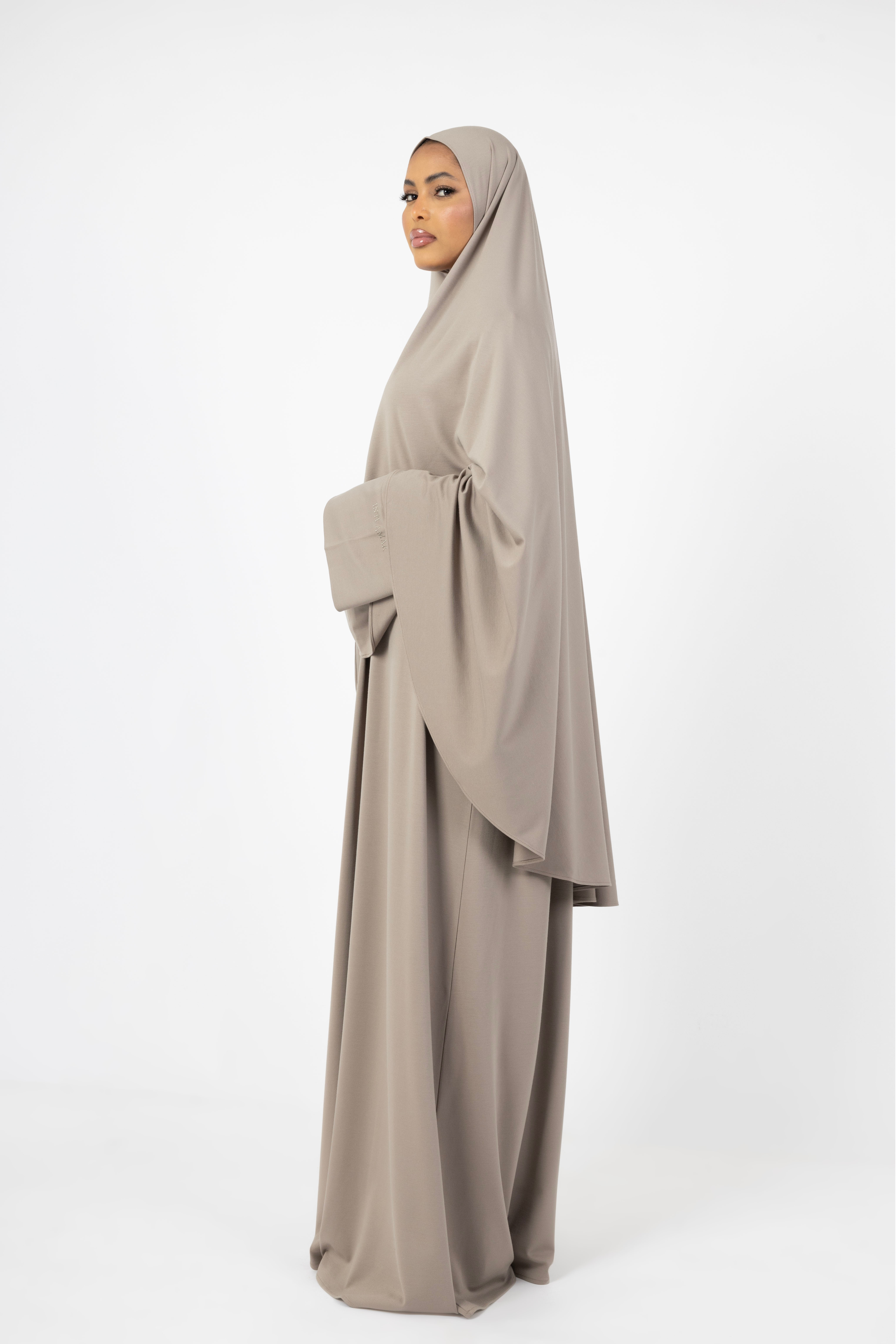 Bamboo Khimar Set - Taupe