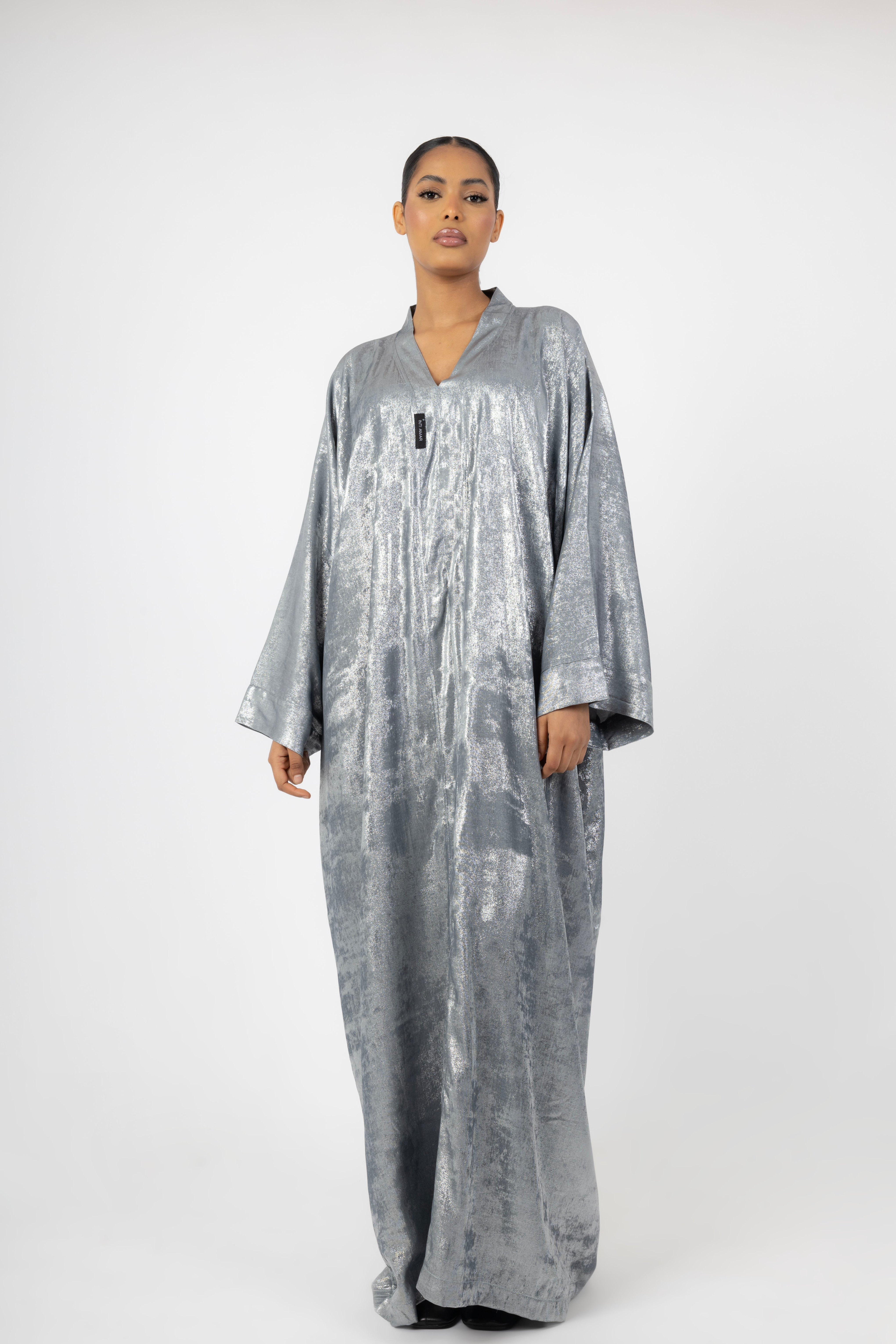 Abaya - Grey Shimmer
