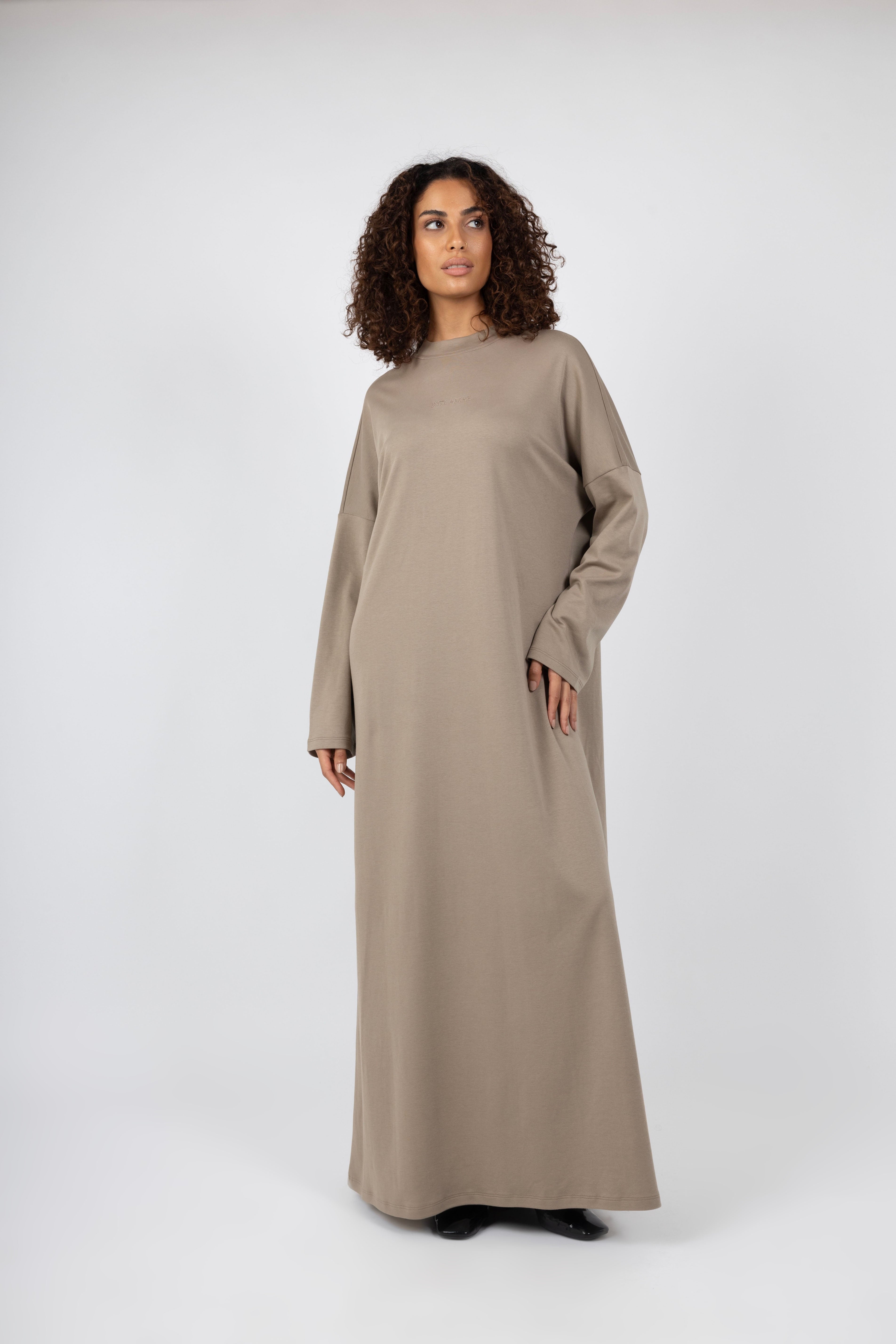Cotton Dress - Taupe