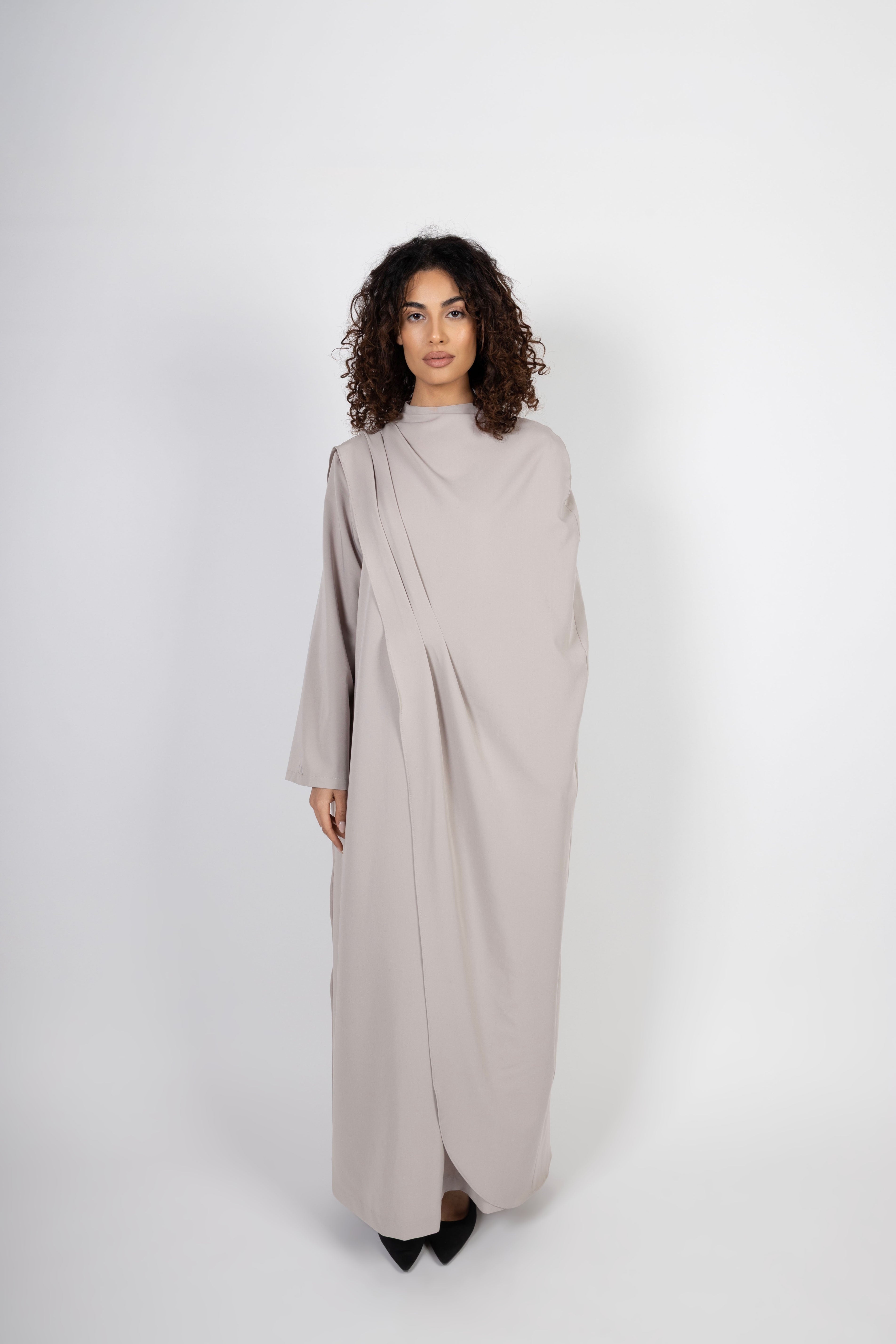 Serene Drape Dress - Ecru