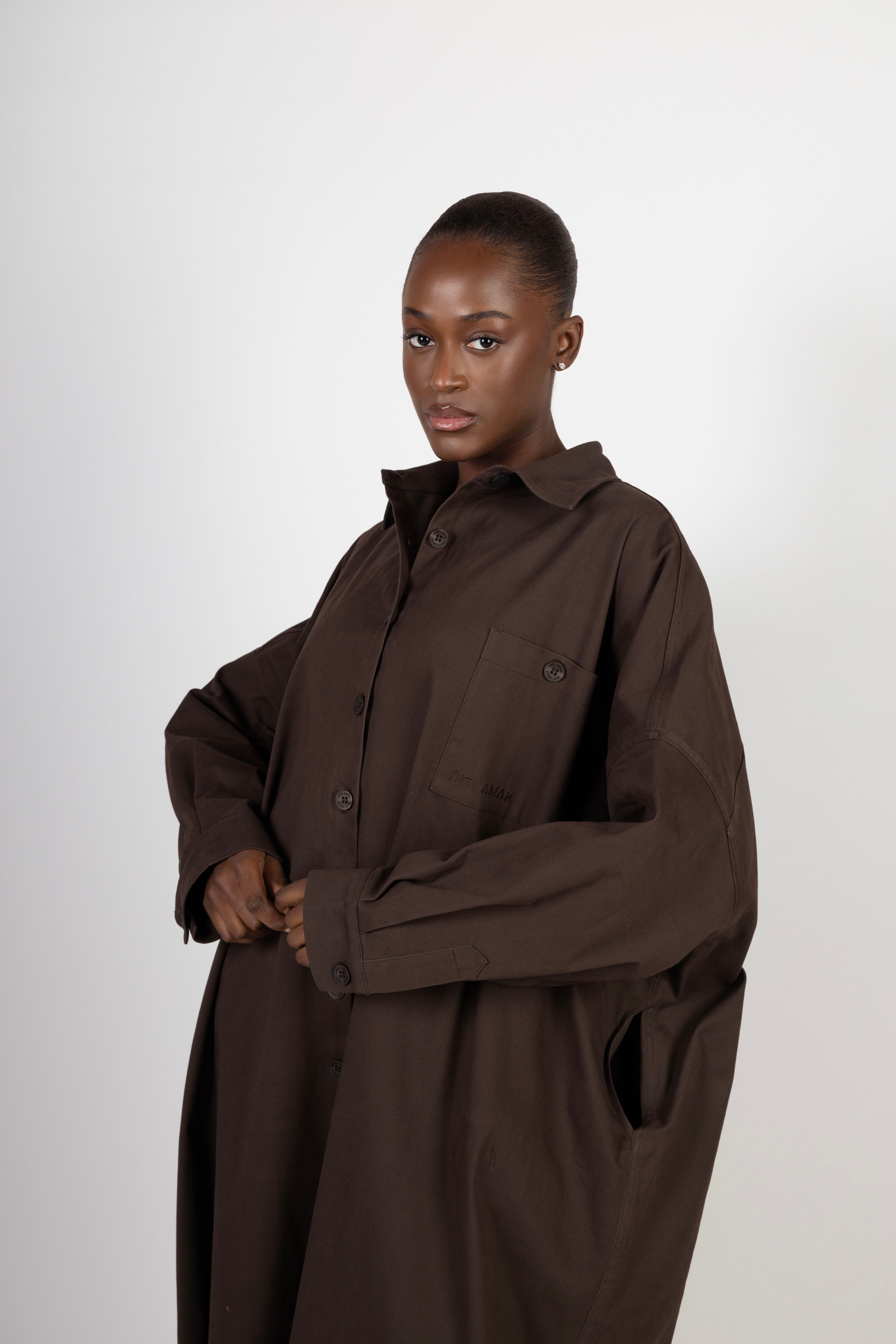 Selena Maxi Dress - Deep Brown