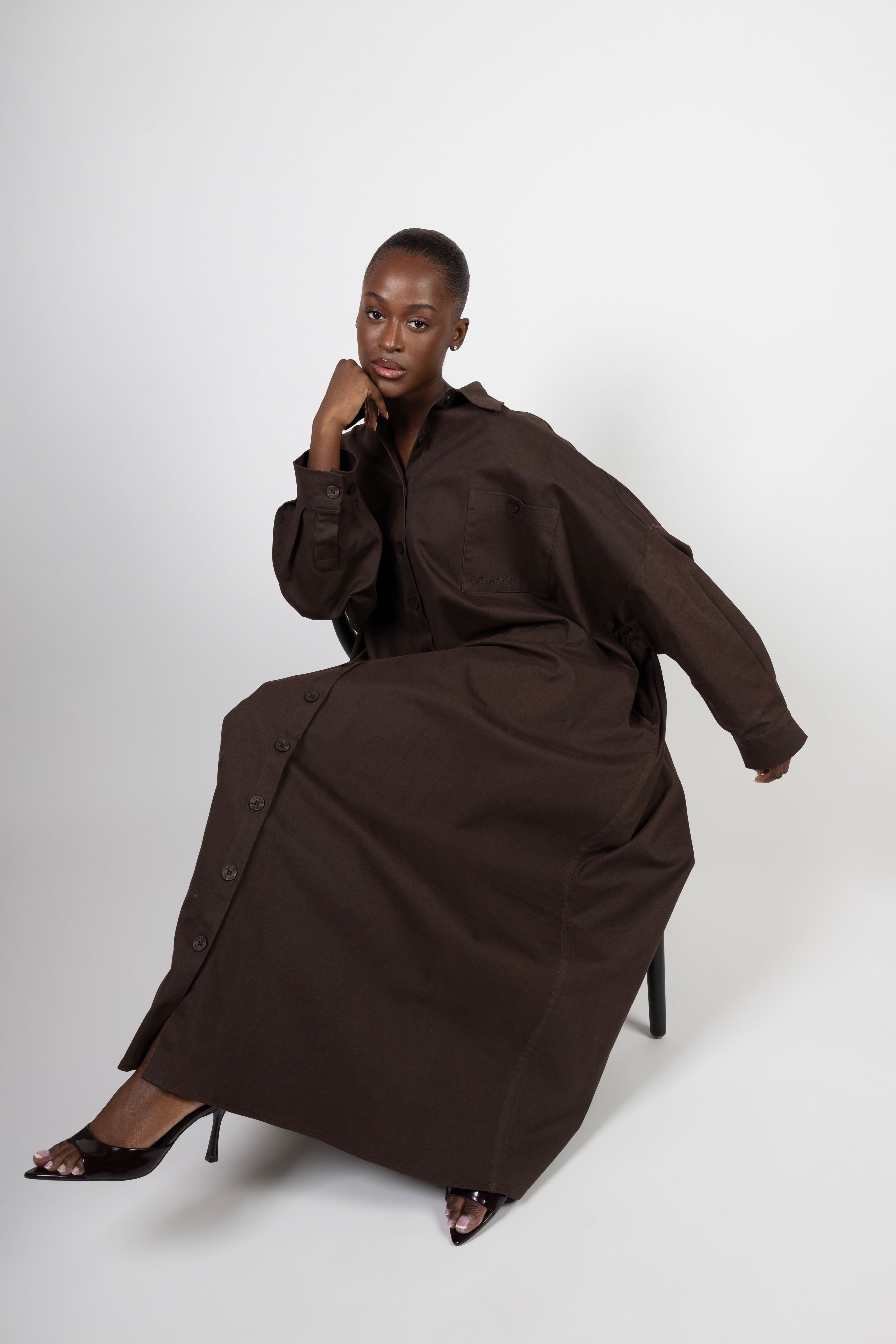 Selena Maxi Dress - Deep Brown