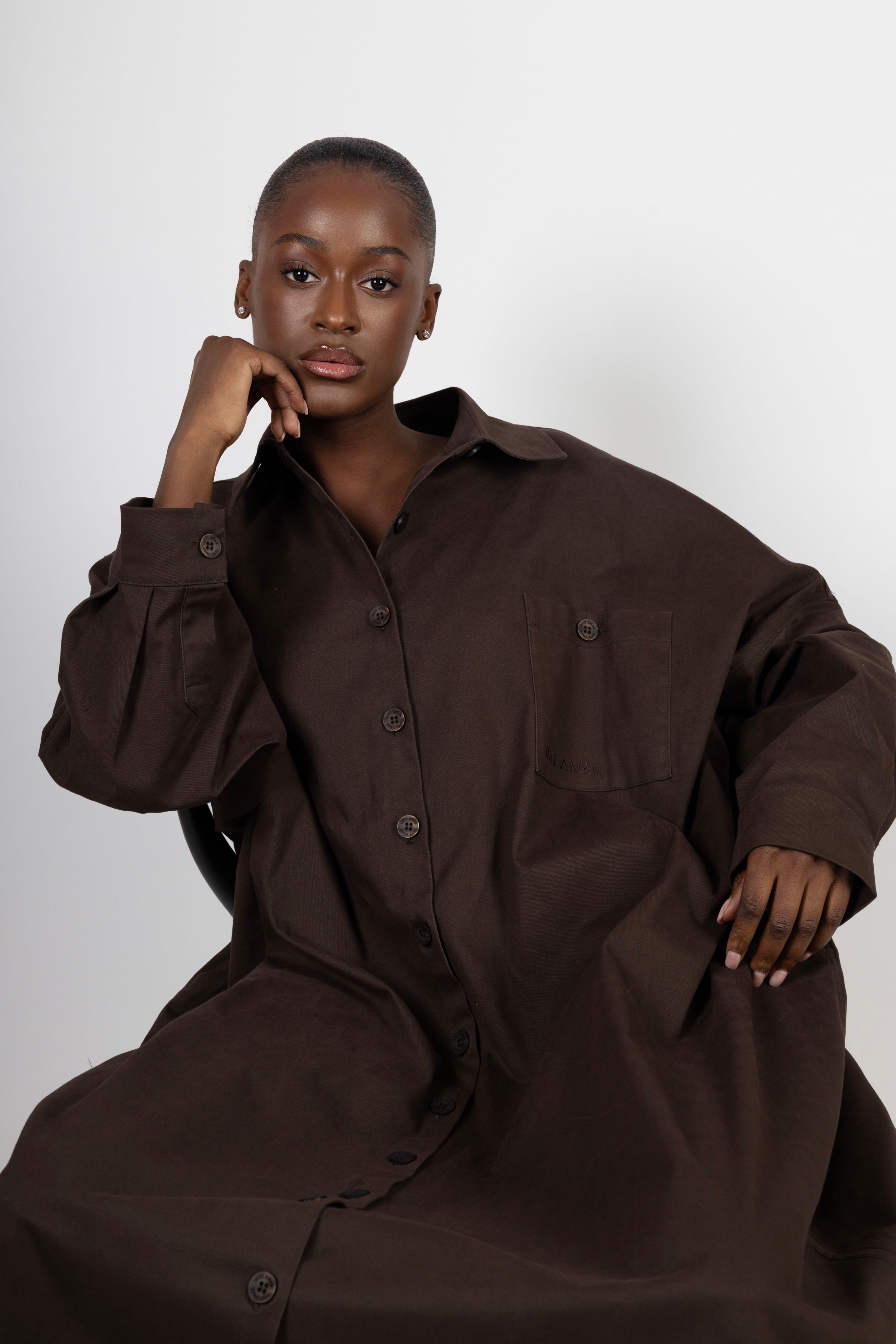 Selena Maxi Dress - Deep Brown