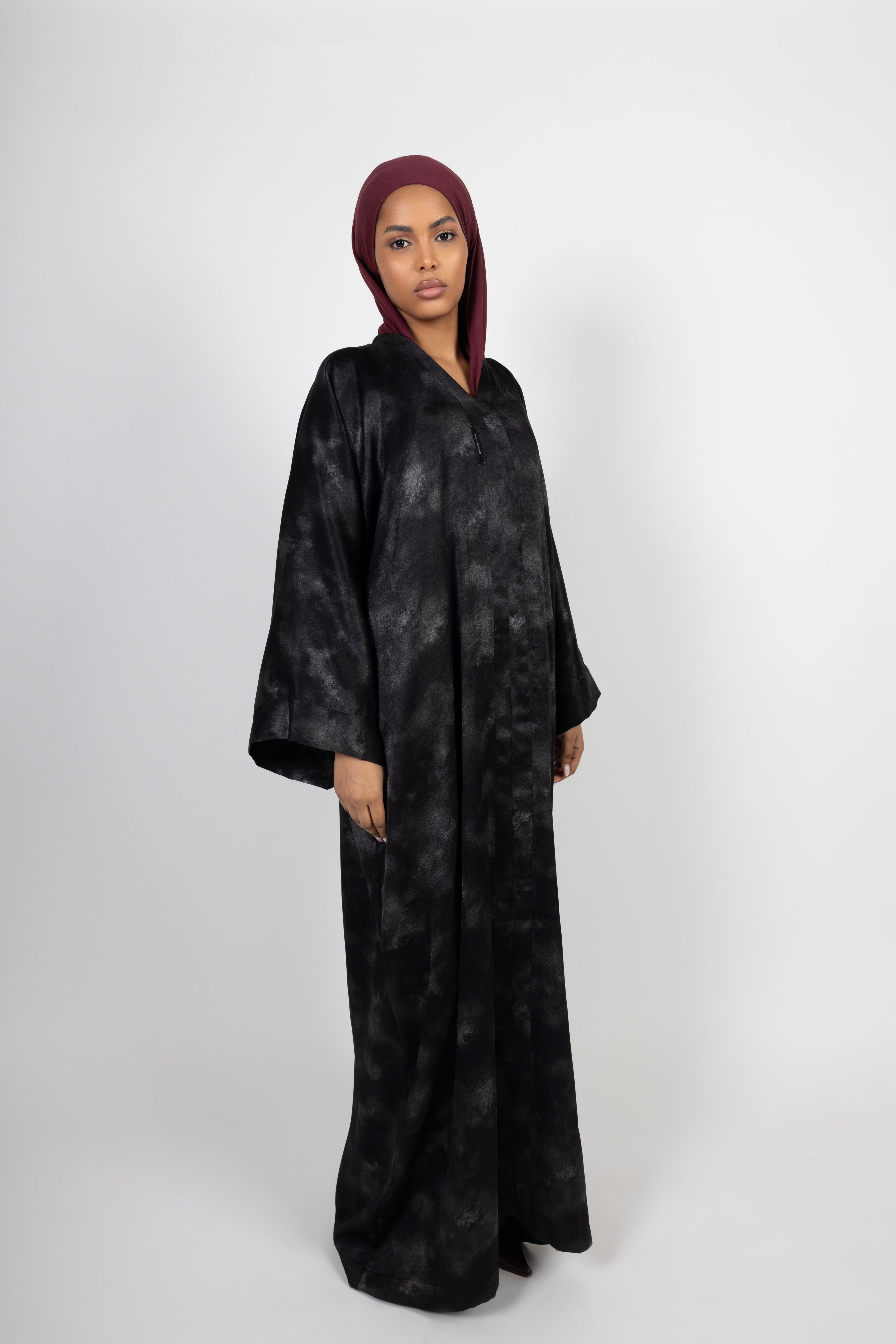 Abaya - Midnight Bloom