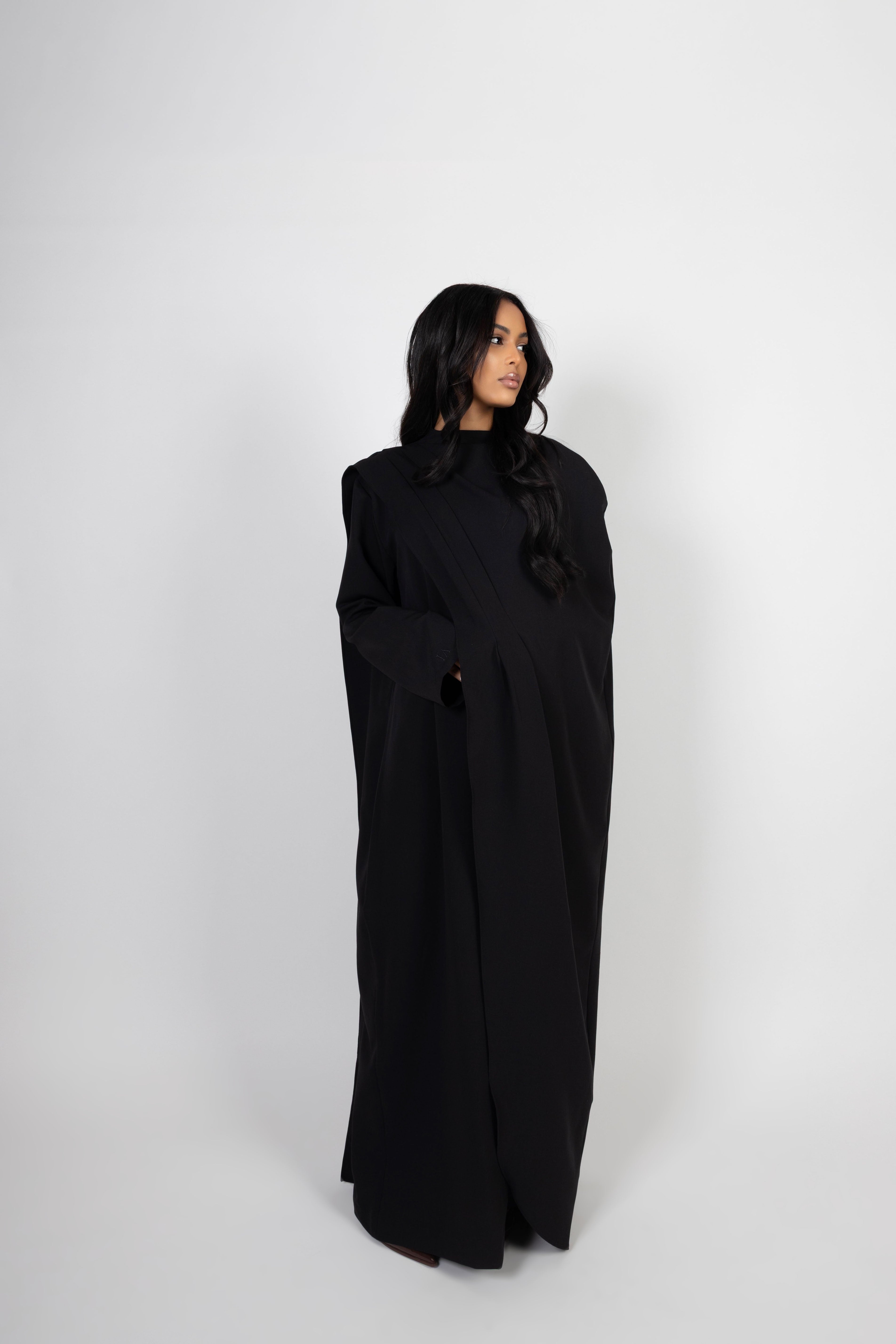 Serene Drape Dress - Noir