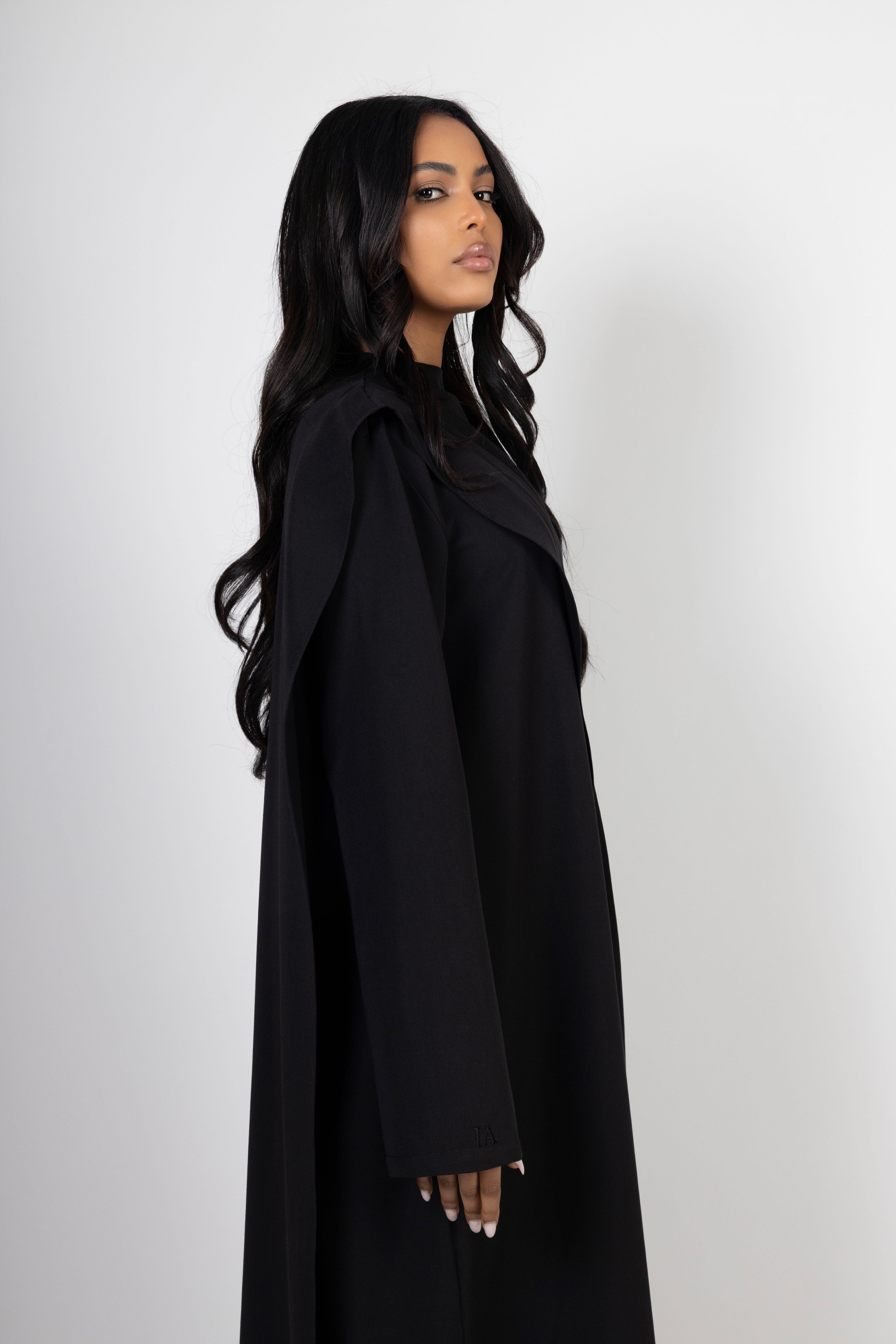 Serene Drape Dress - Noir