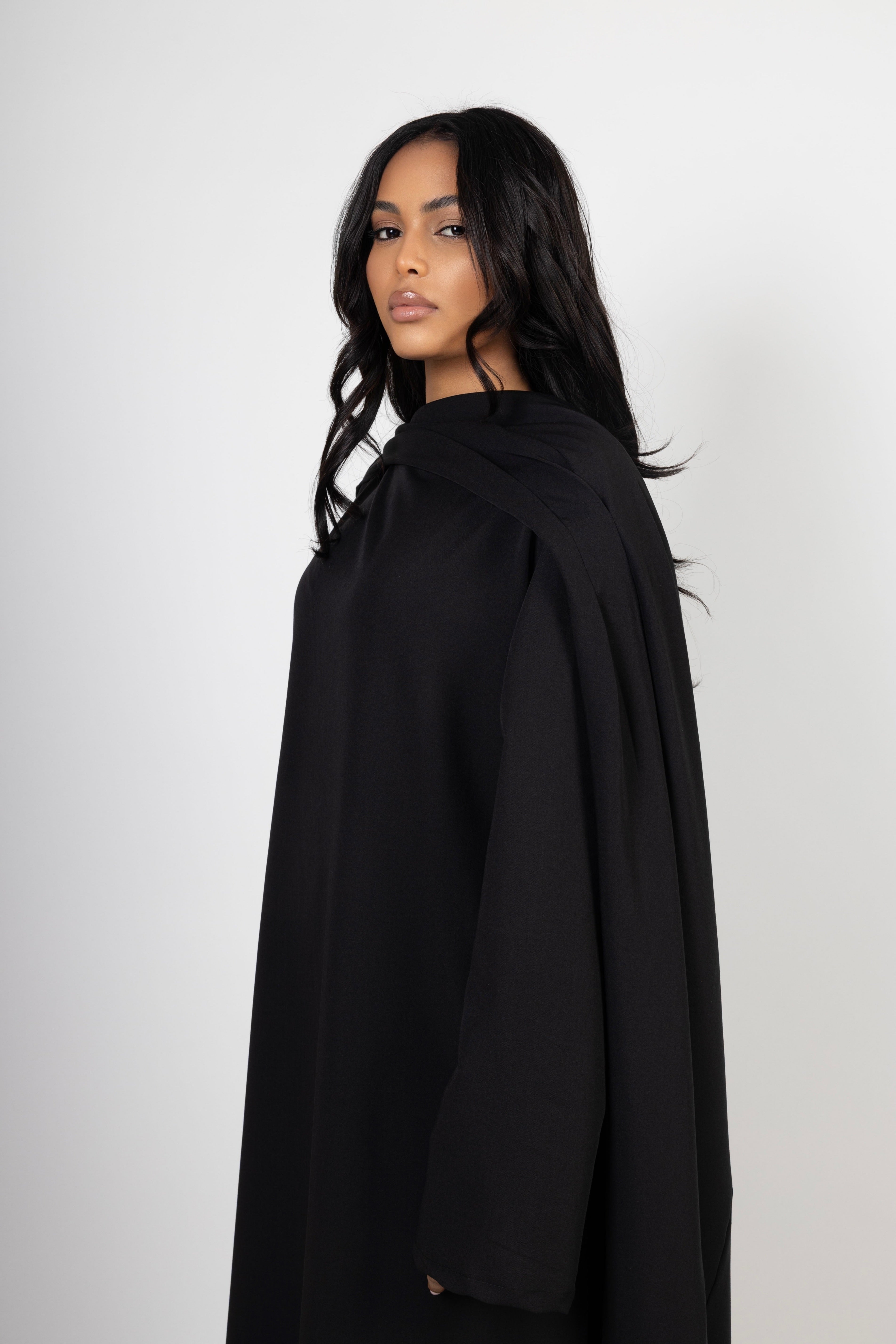 Serene Drape Dress - Noir