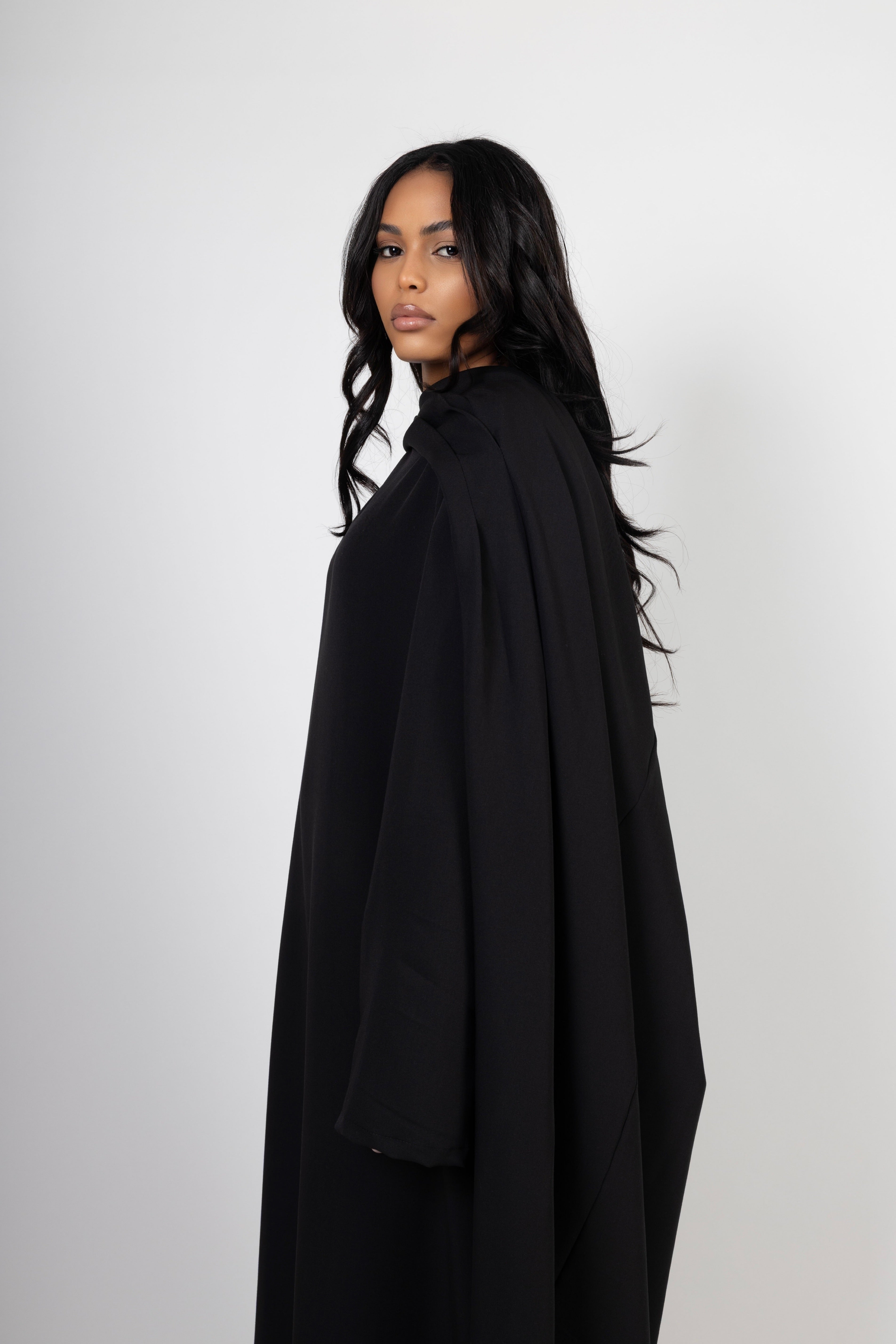 Serene Drape Dress - Noir