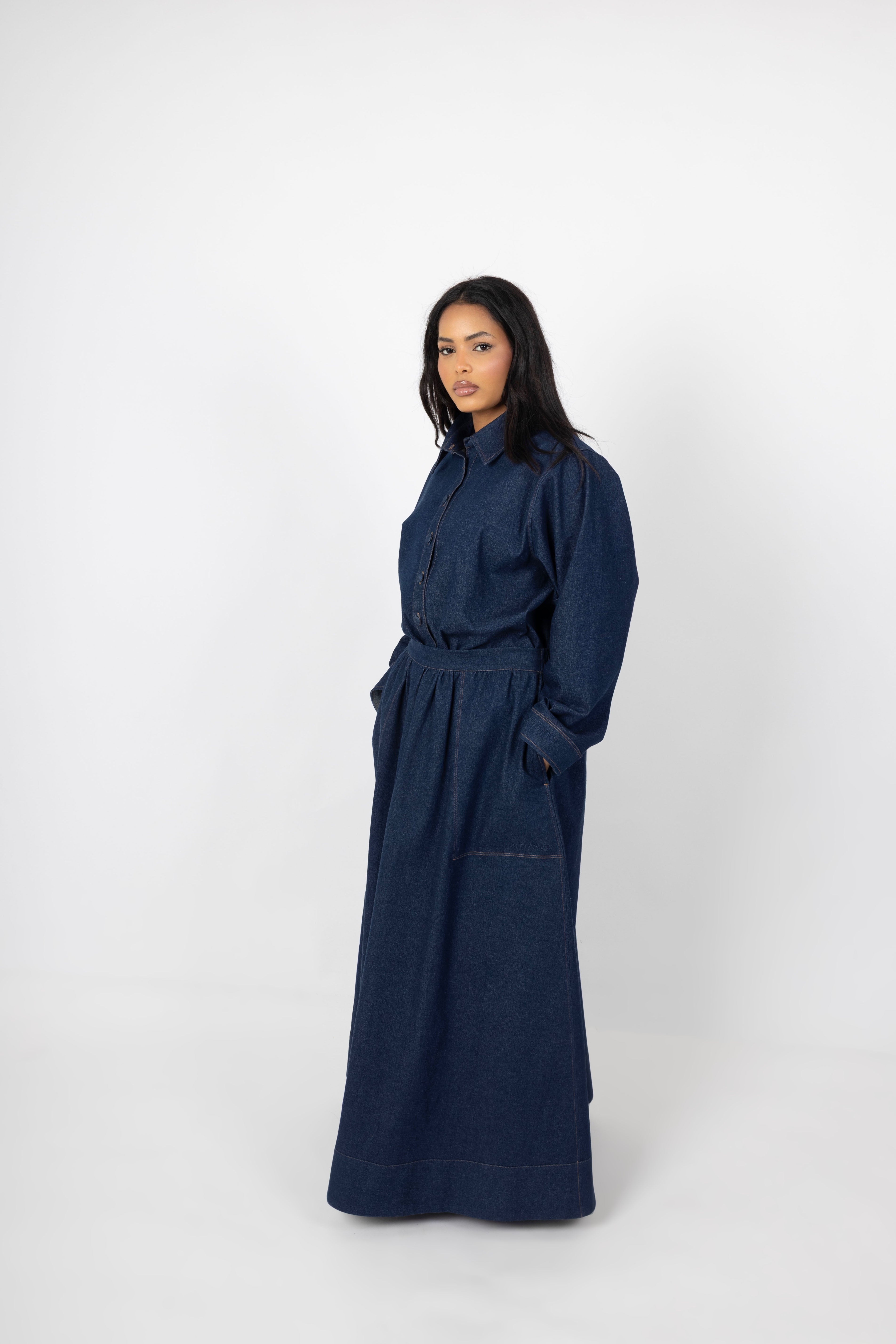 Denim Co ord Set - Dark Blue