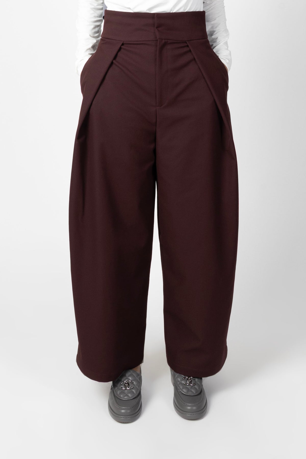 Statement Trousers - Bordeaux