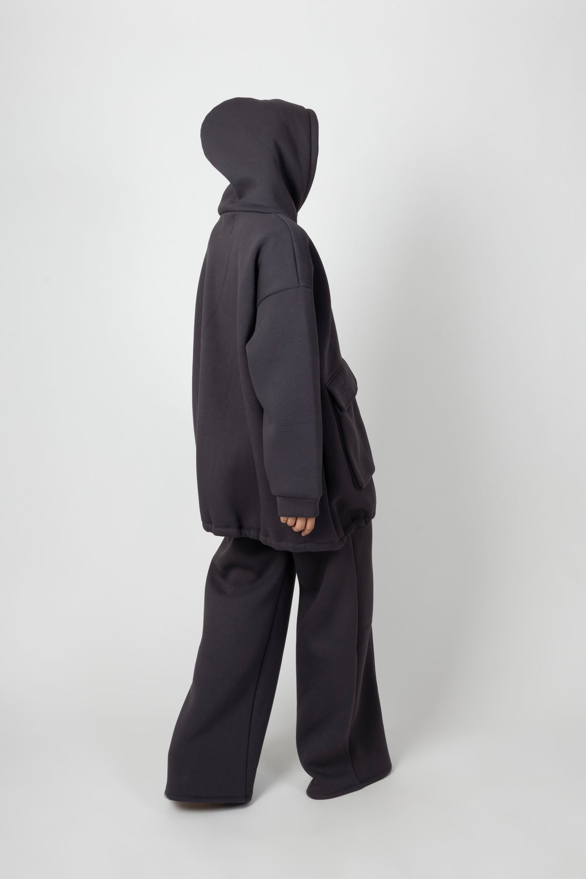 Soft Lounge Pocket Hoodie - Charcoal