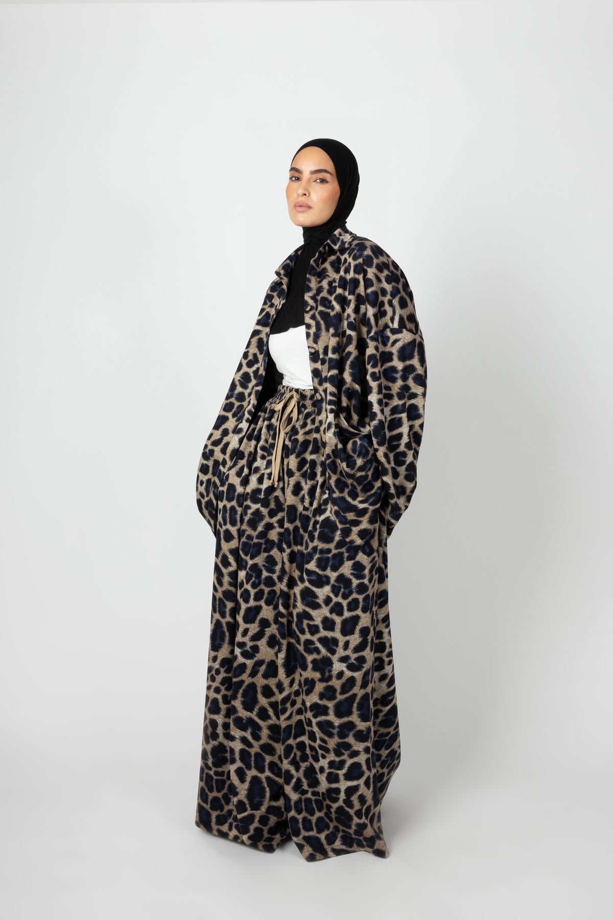 Wide Twinset - Taupe Leopard