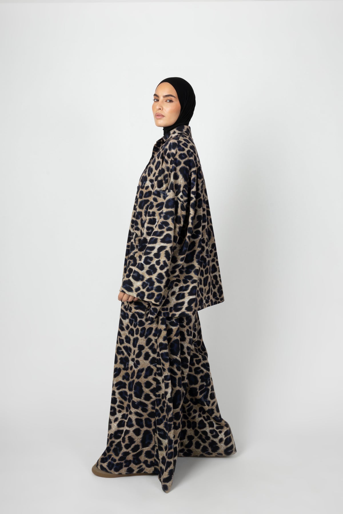 Wide Twinset - Taupe Leopard