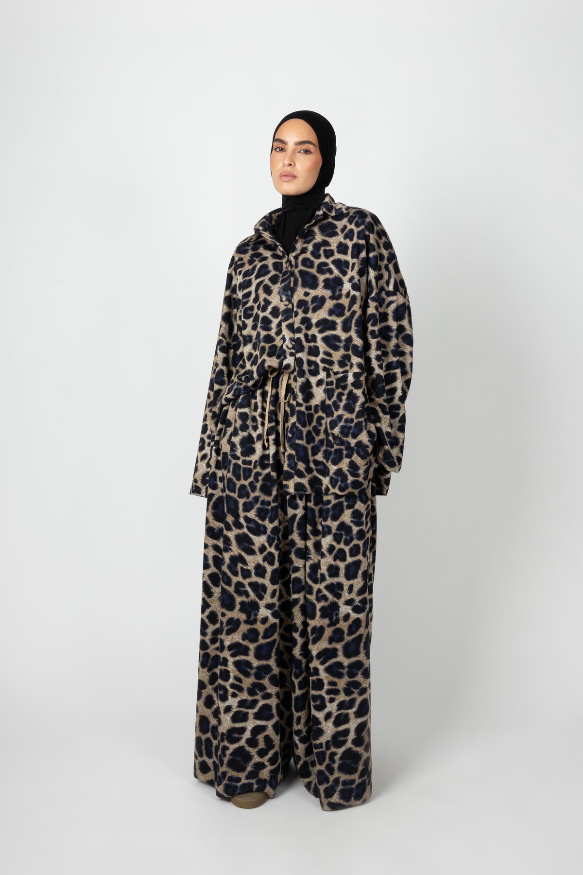 Wide Twinset - Taupe Leopard