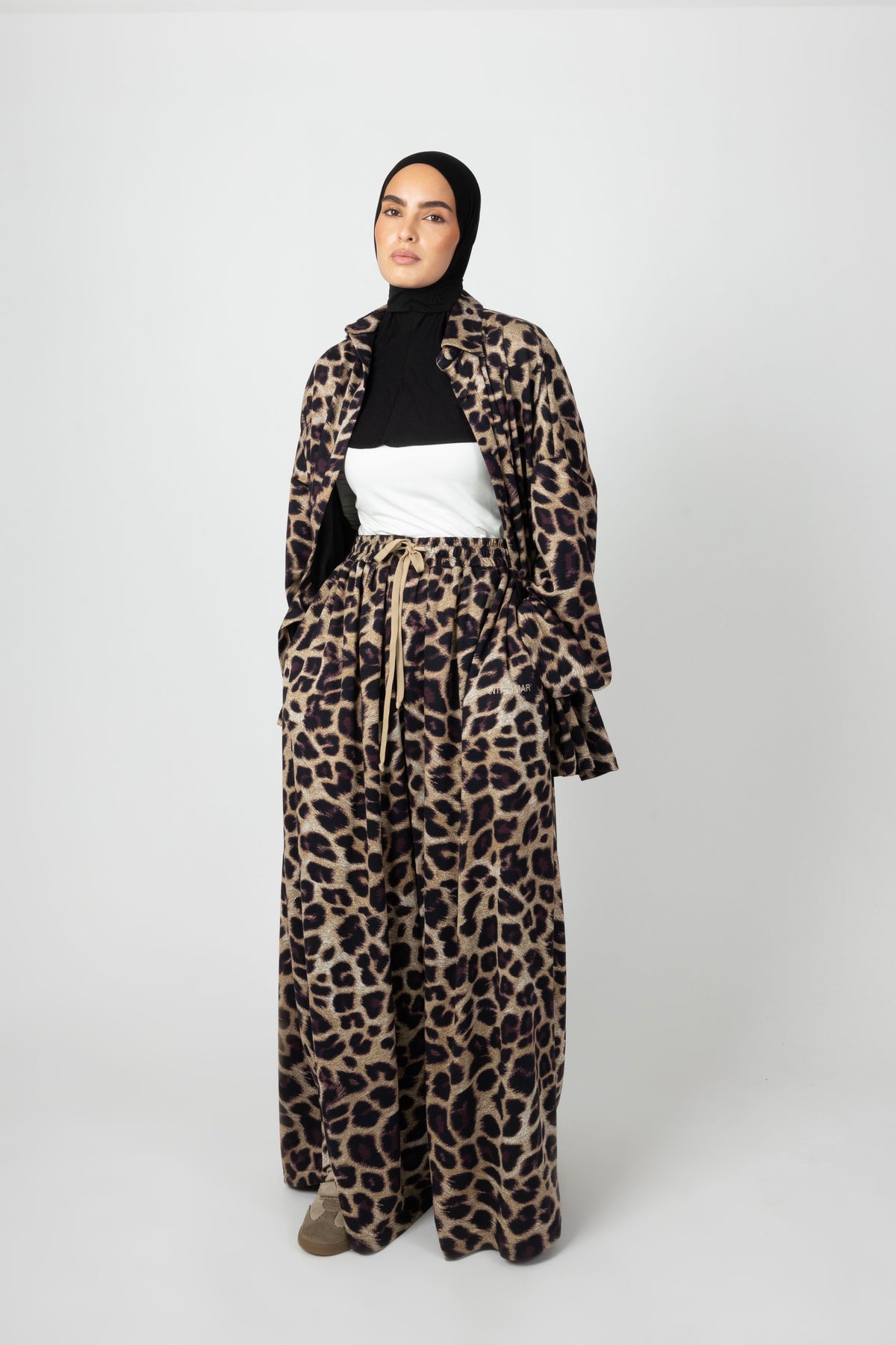 Wide Twinset - Caramel Leopard