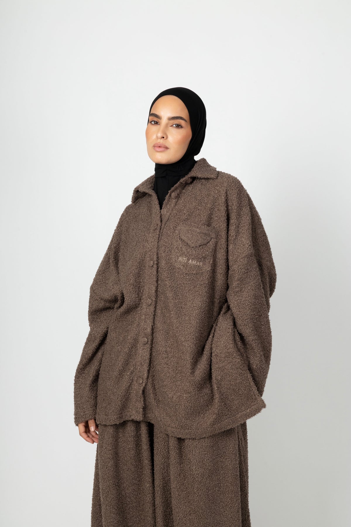 Wide Teddy Twinset - Mushroom Taupe