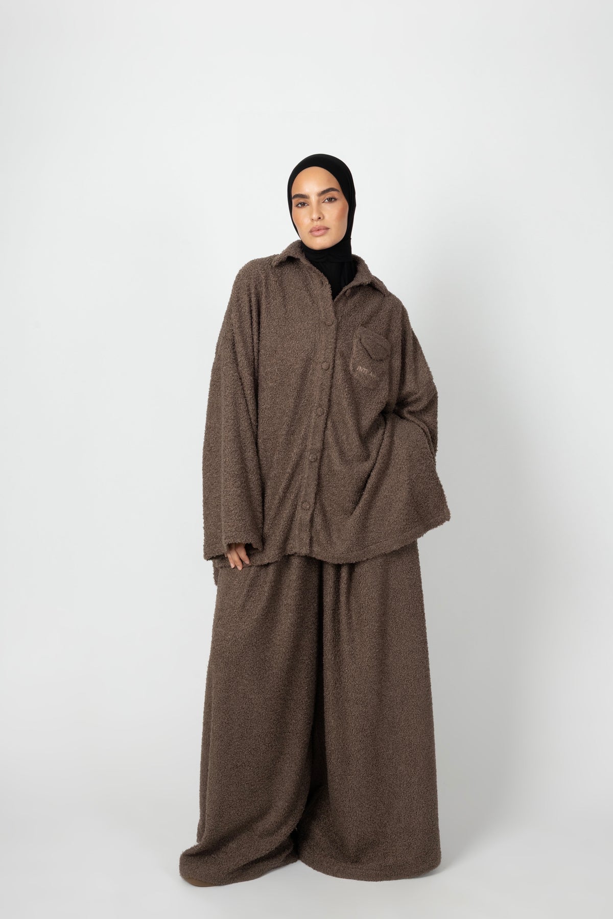 Wide Teddy Twinset - Mushroom Taupe