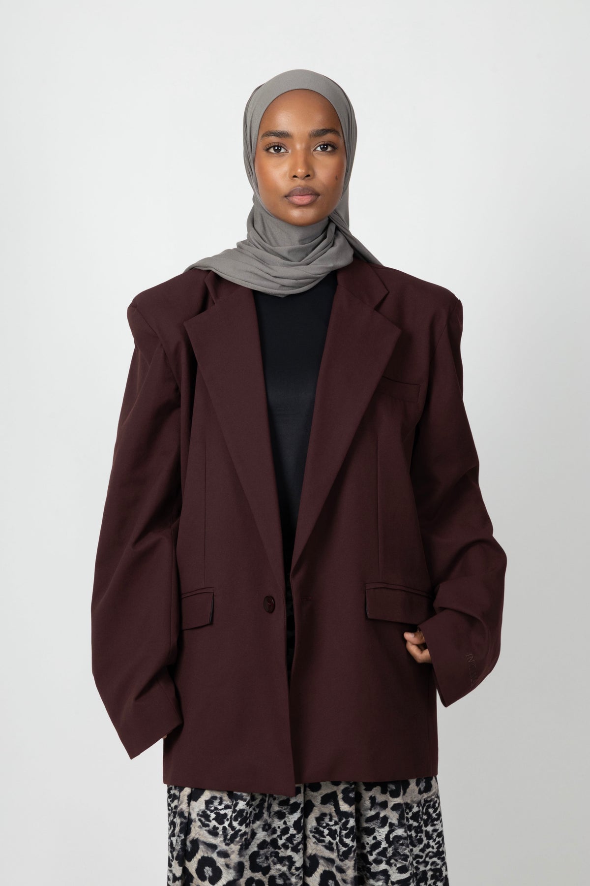 Statement Blazer - Bordeaux