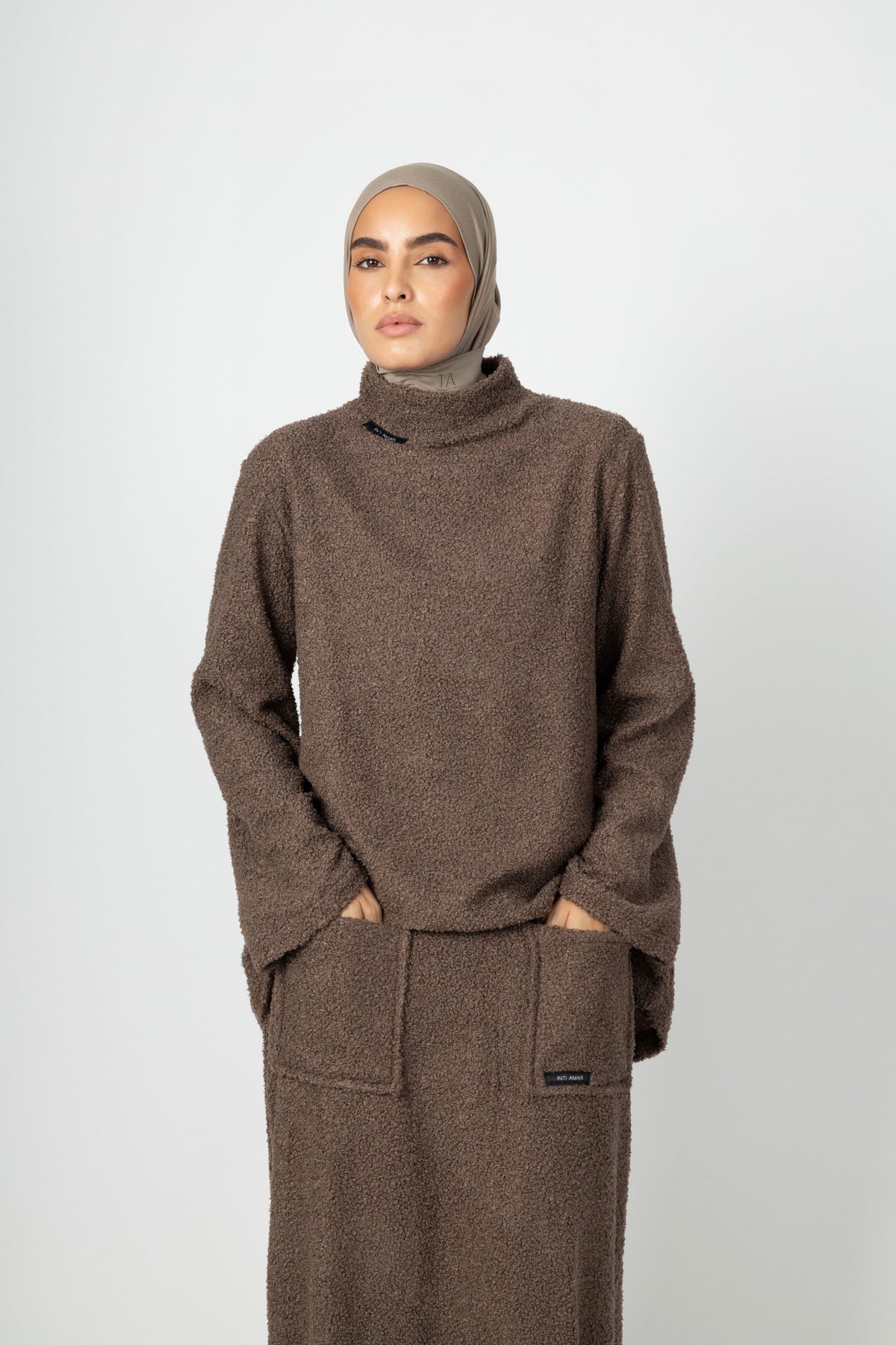 Teddy Co-ord Set - Mushroom Taupe