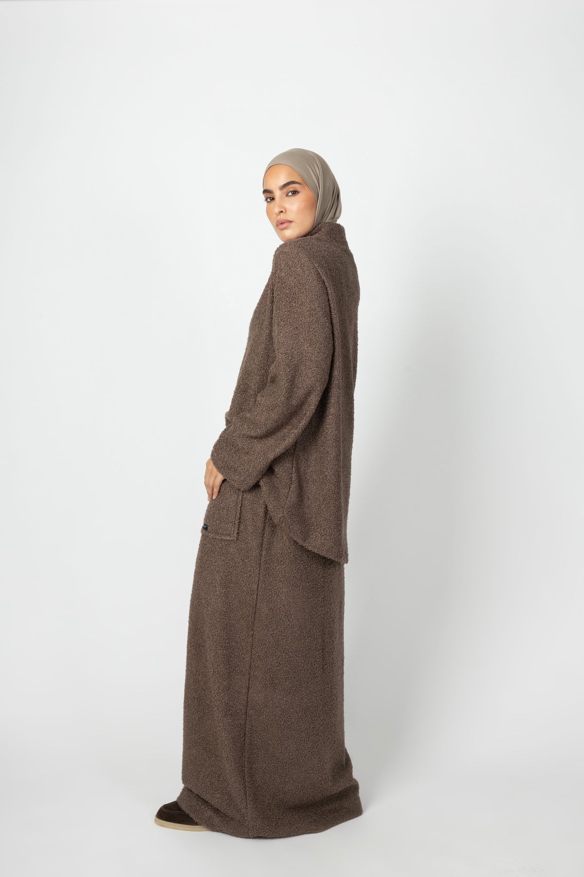 Teddy Co-ord Set - Mushroom Taupe