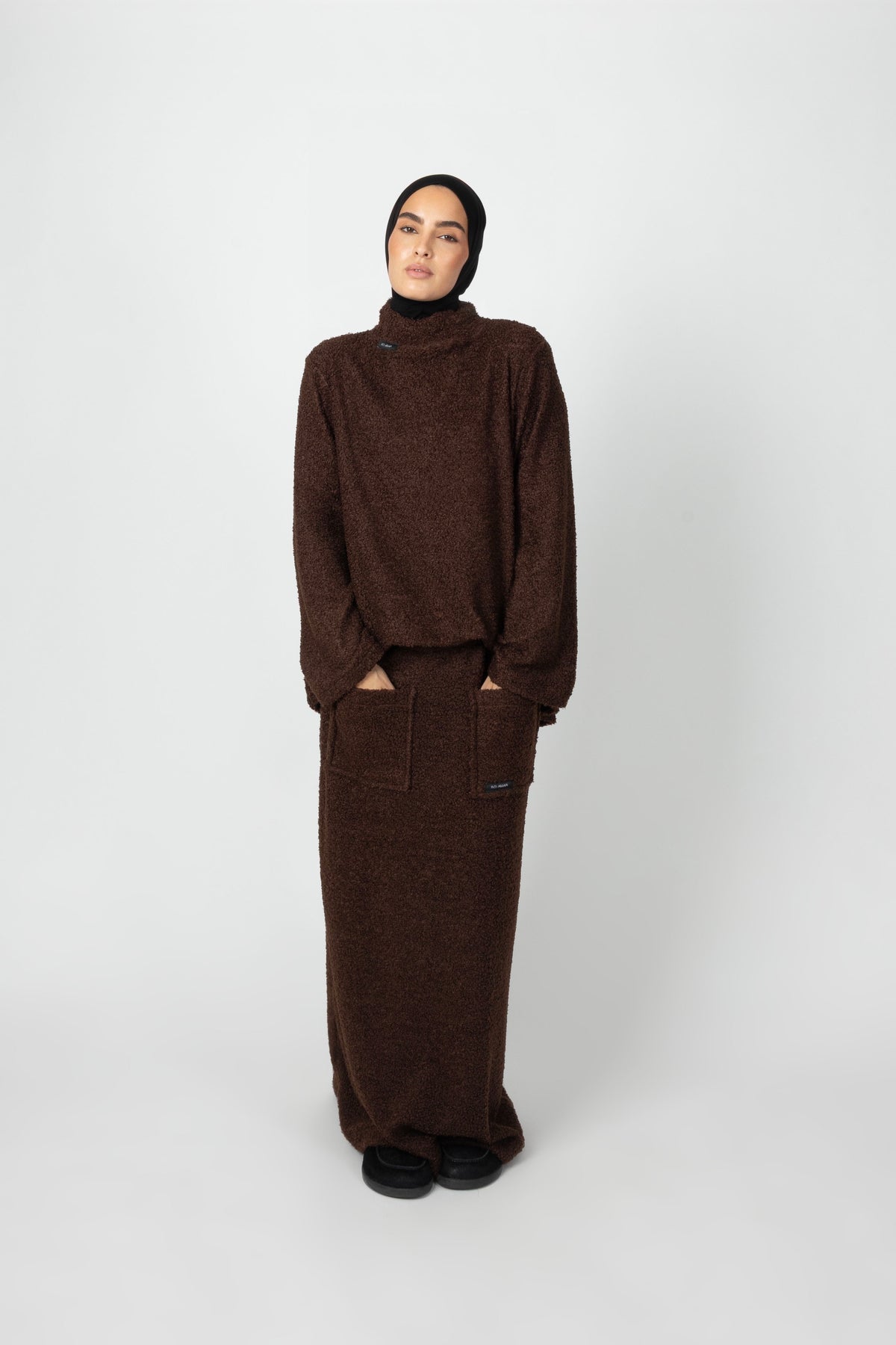 Teddy Co-ord Set - Chestnut Brown