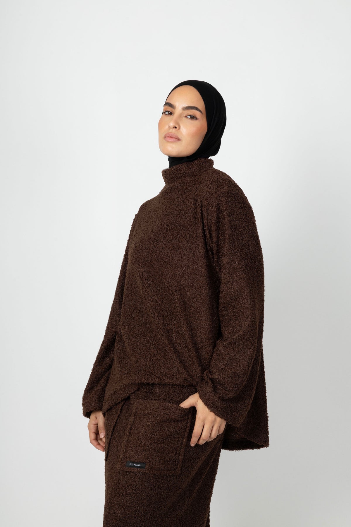 Teddy Co-ord Set - Chestnut Brown