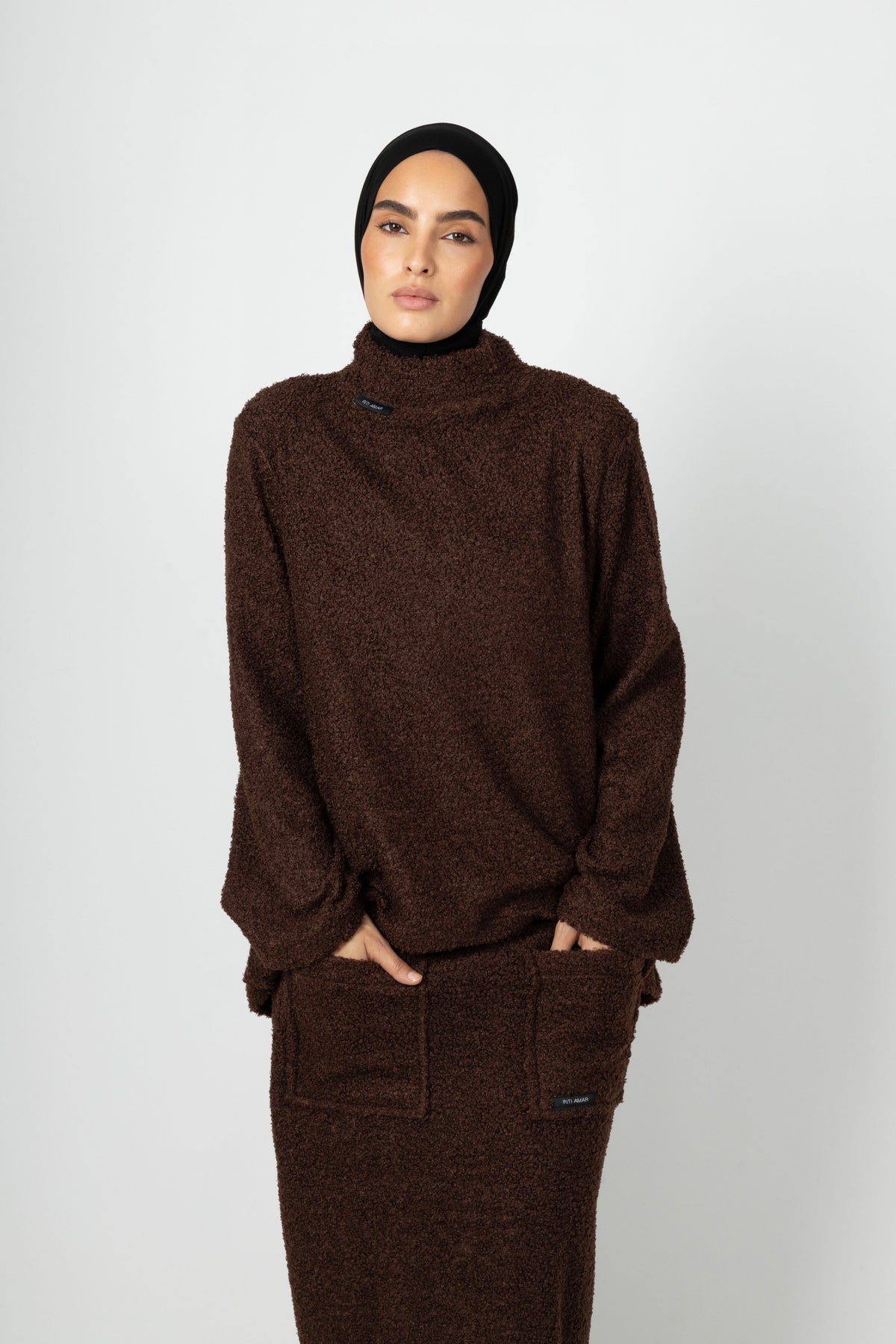 Teddy Co-ord Set - Chestnut Brown