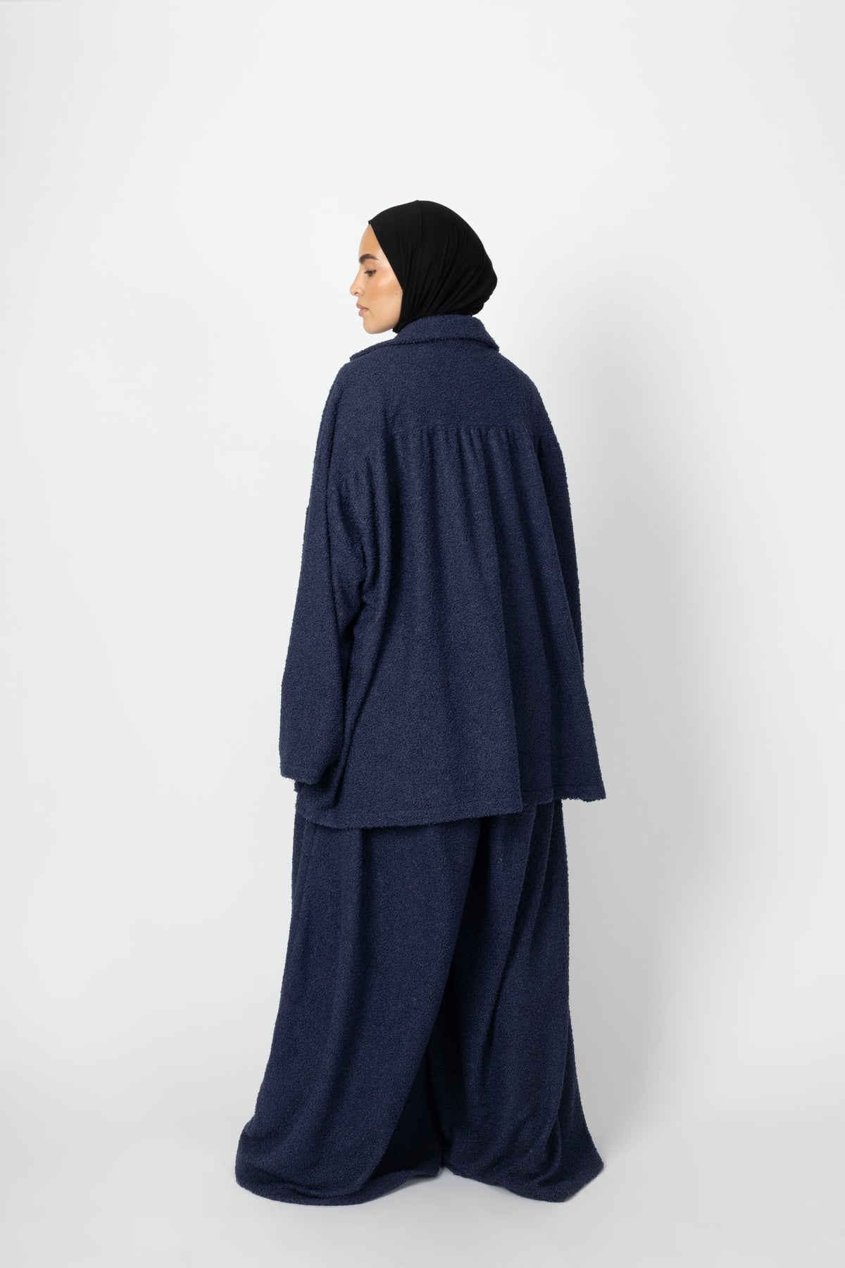 Wide Teddy Twinset - Dusty Navy