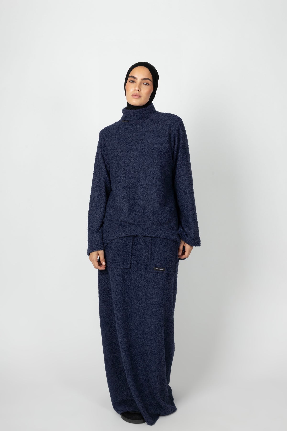 Teddy Co-ord Set - Dusty Navy