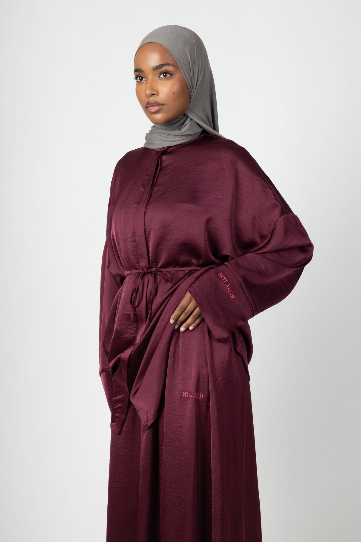 Silky Flow Blouse - Bordeaux