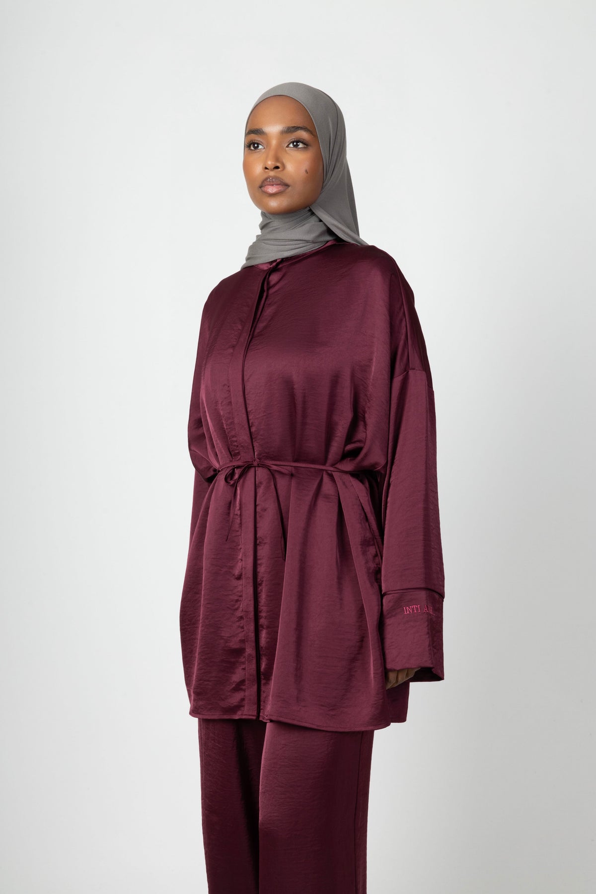 Silky Flow Blouse - Bordeaux