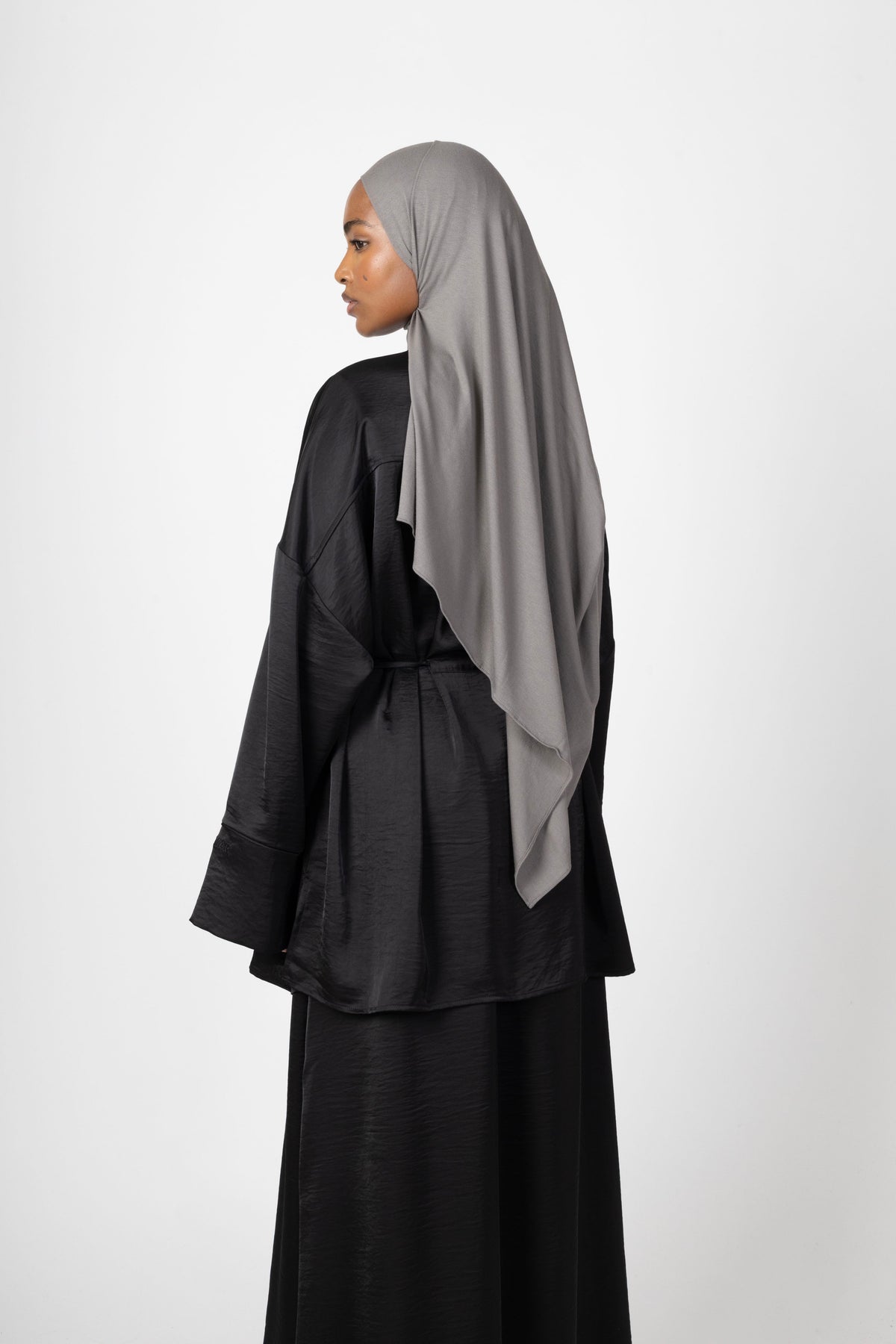 Silky Flow Skirt - Black