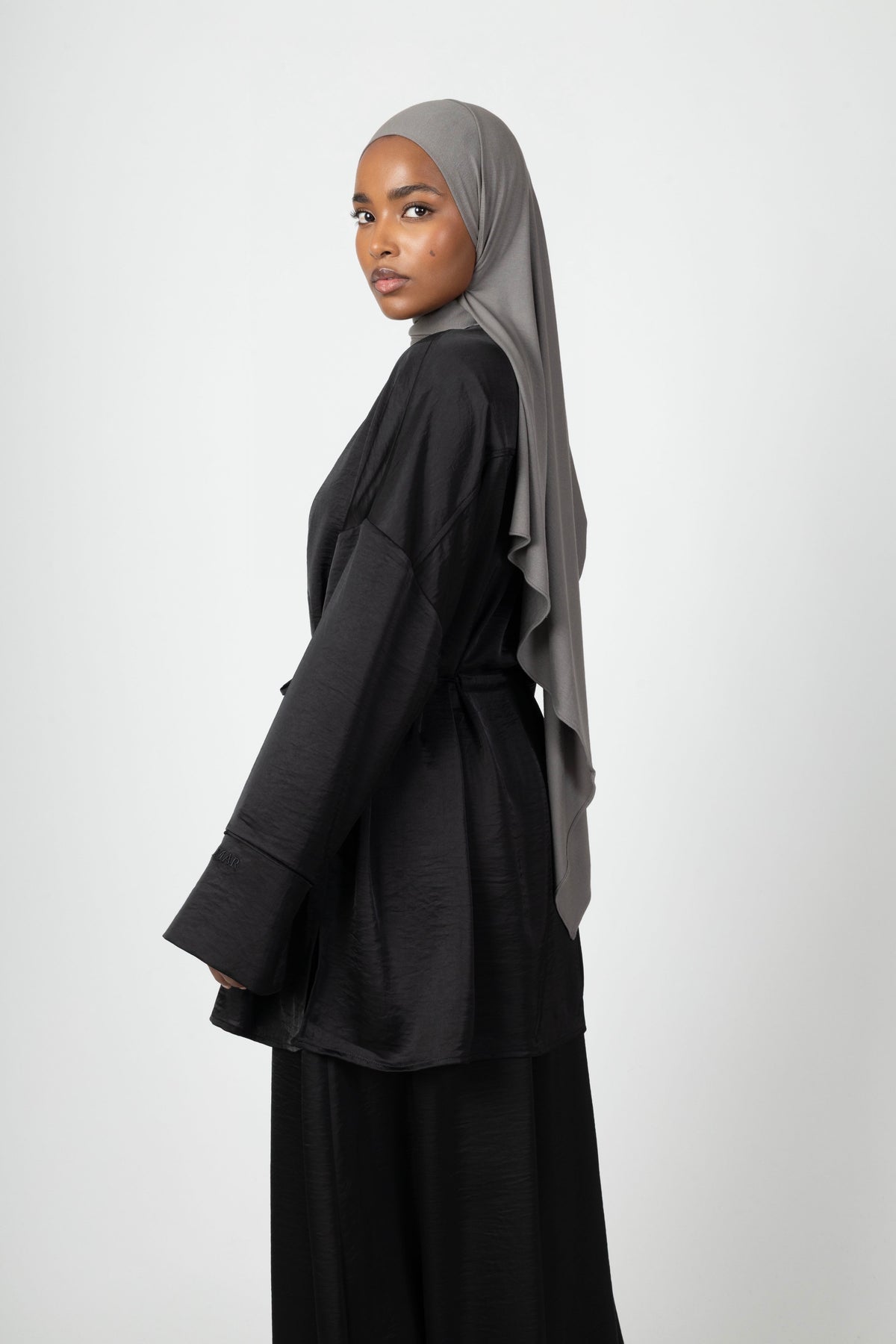 Silky Flow Skirt - Black