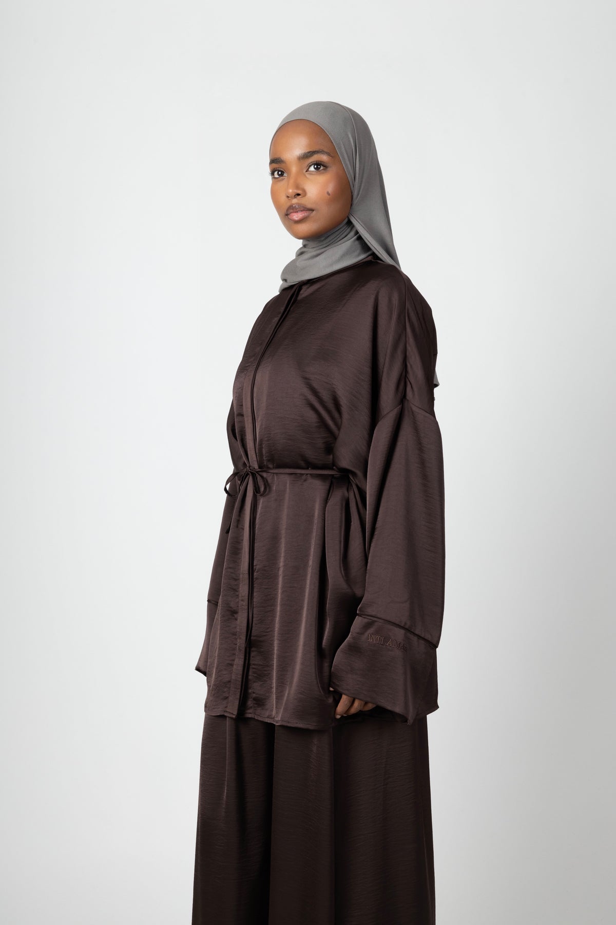 Silky Flow Blouse - Espresso
