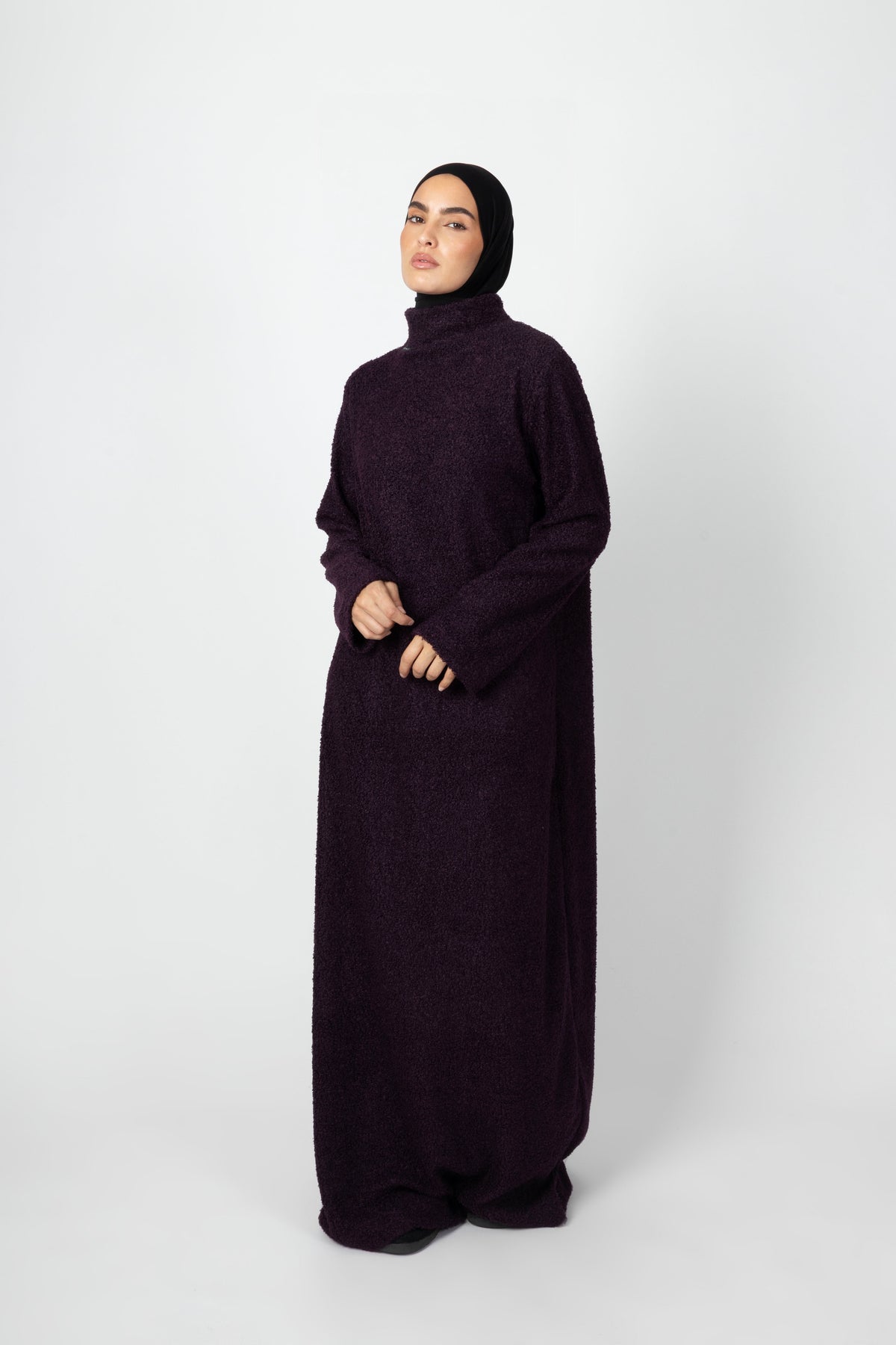 Teddy Dress - Deep Plum