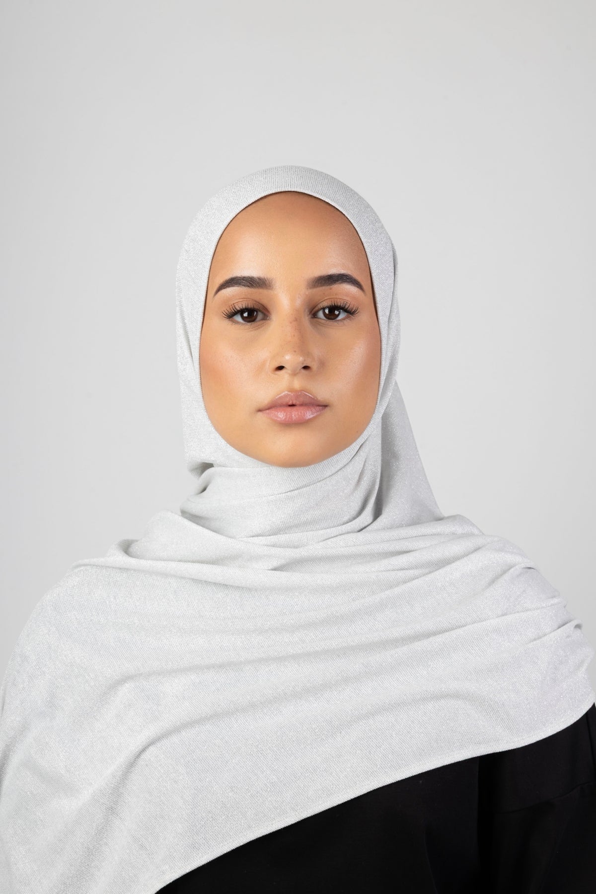 Luma Glow Hijab - Silver