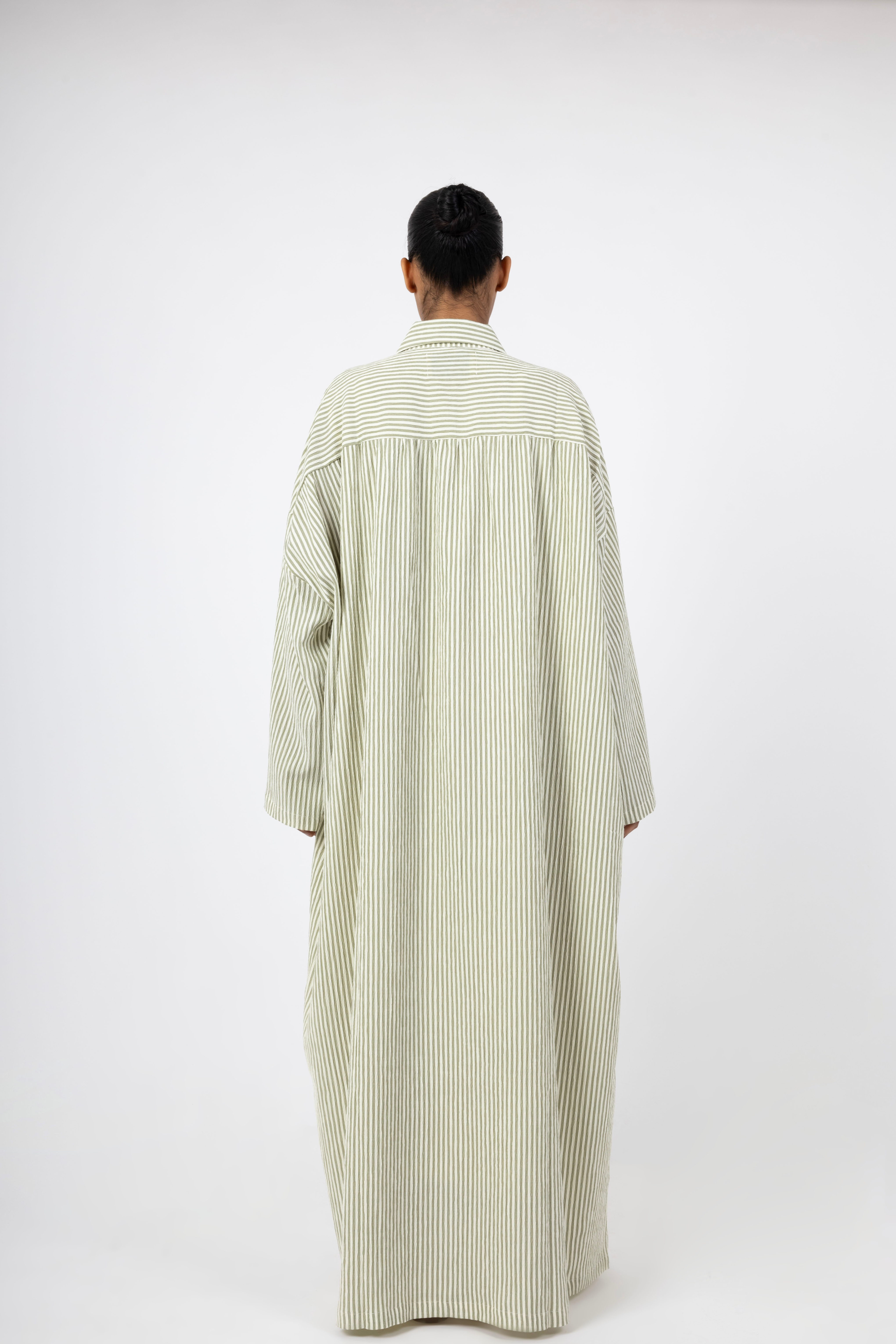 Solea Stripe Dress - Moss
