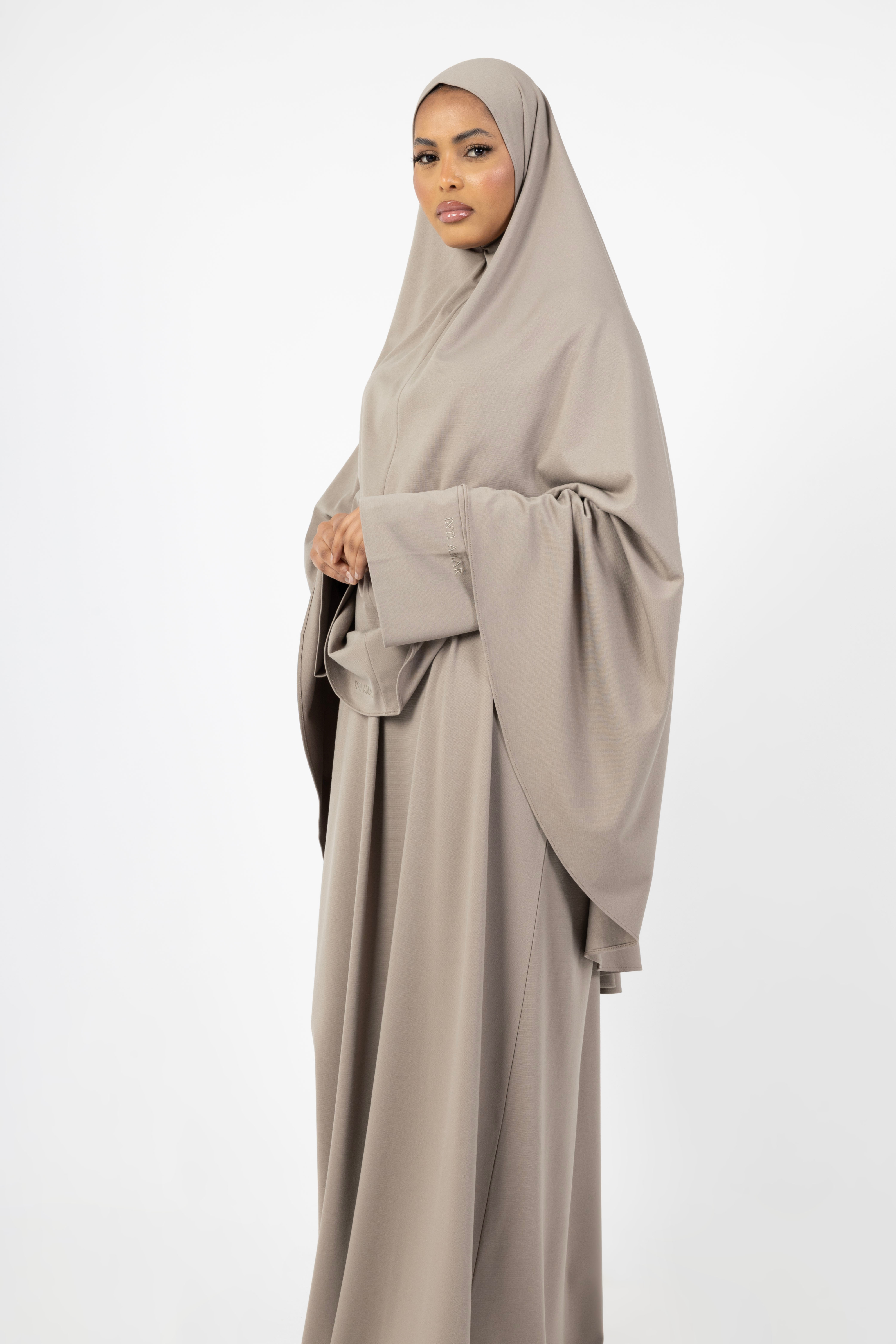 Bamboo Khimar Set - Taupe