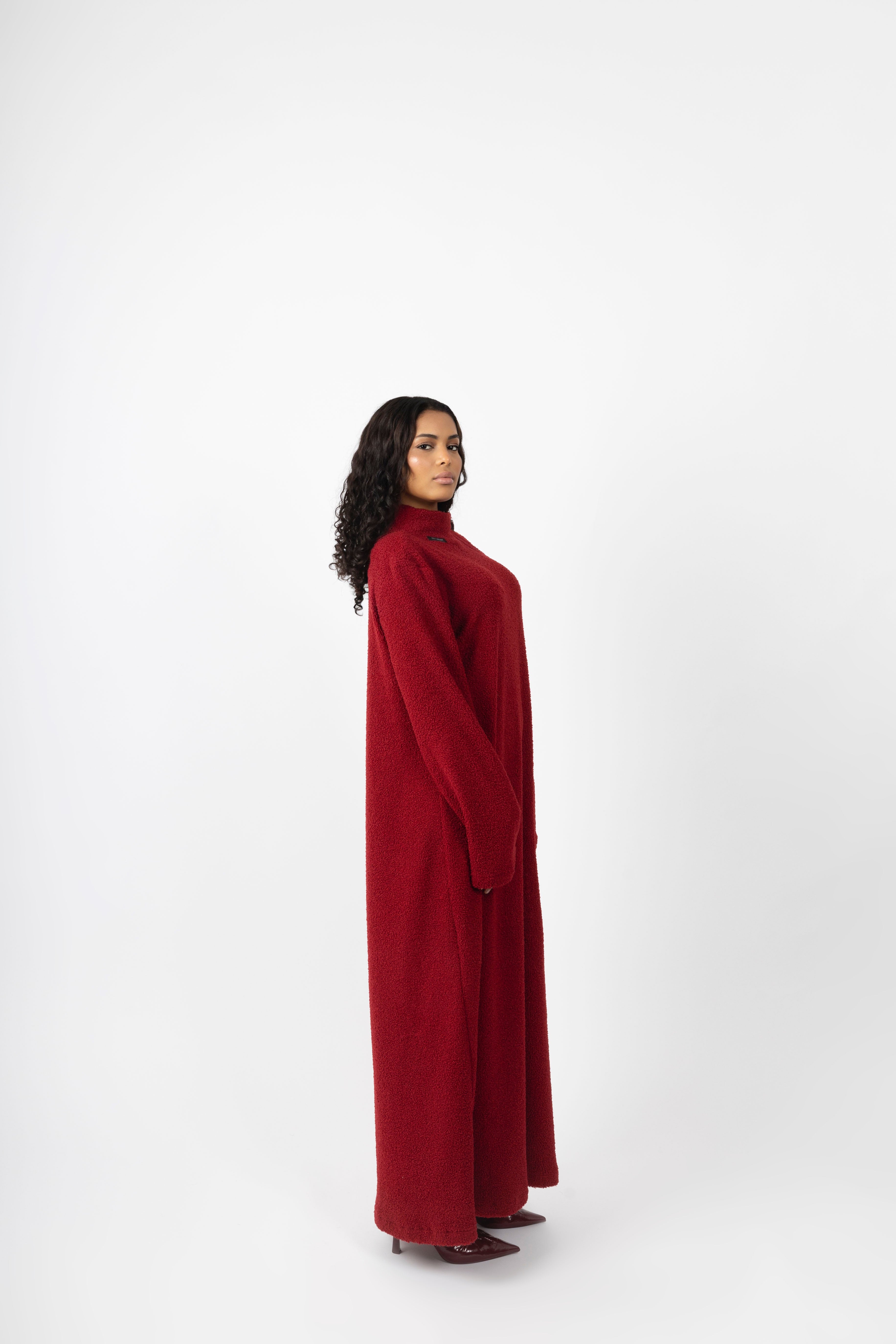 Teddy Dress - Bordeaux