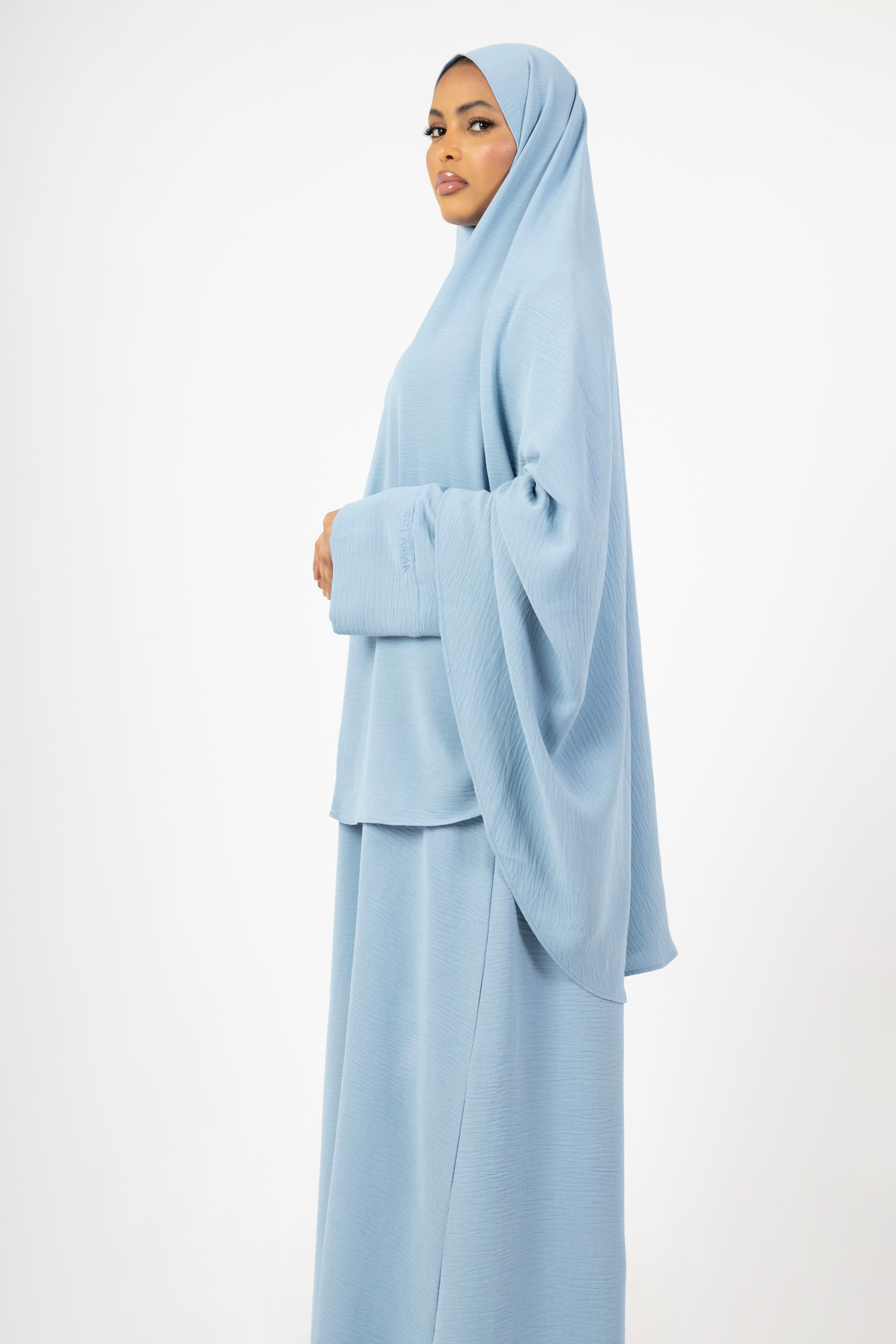 Essence Khimar Set - Baby Blue