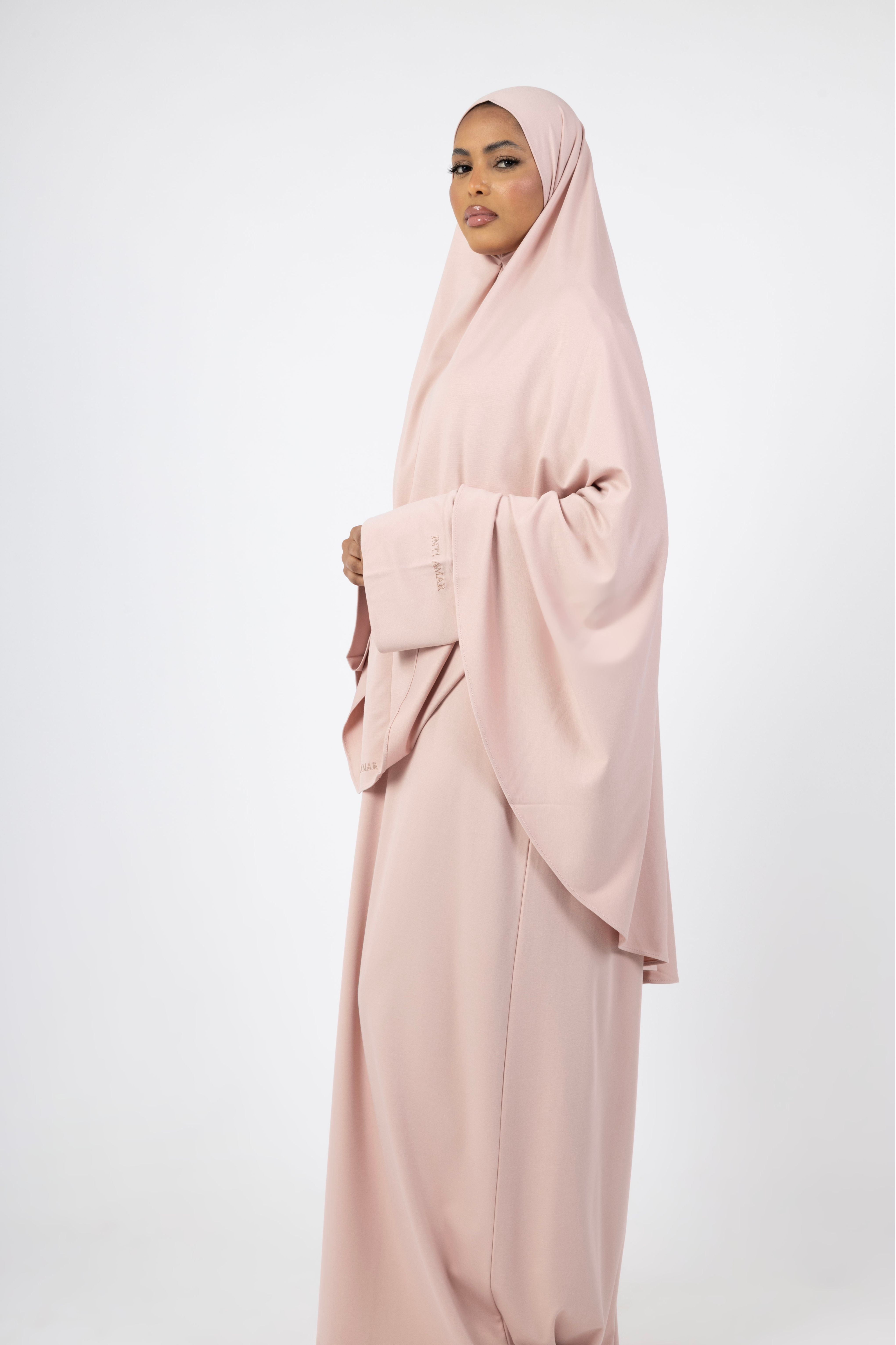 Bamboo Khimar Set - Blush