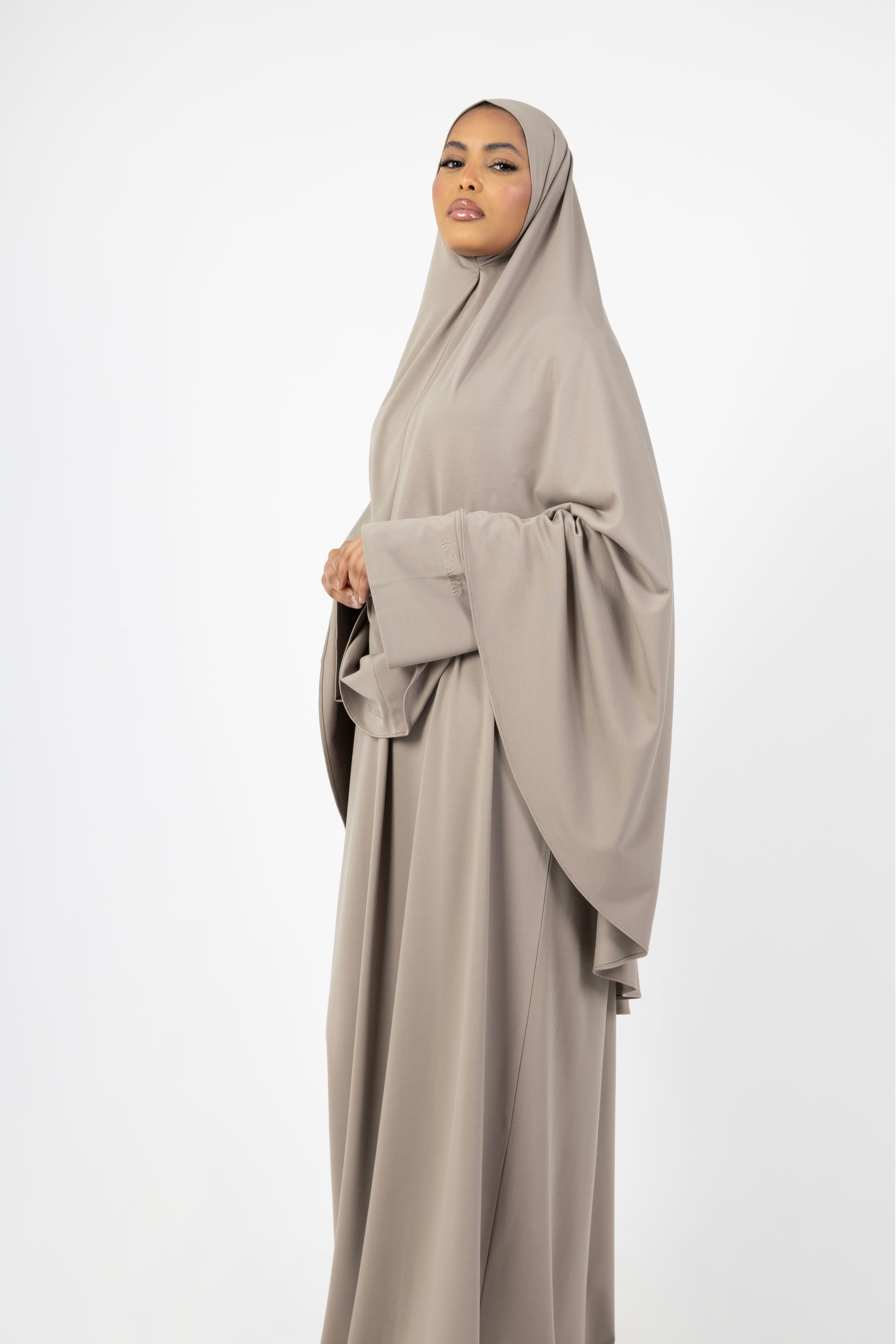 Bamboo Khimar Set - Taupe
