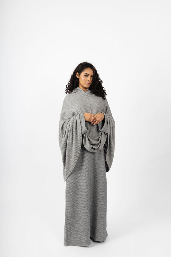 Poncho/Khimar - Grey