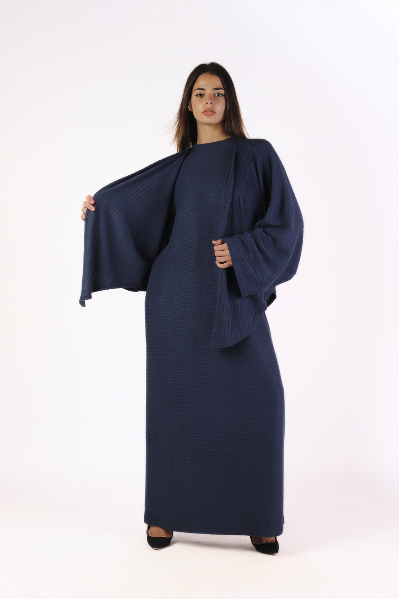 ABAYA Knitted - Dark Blue