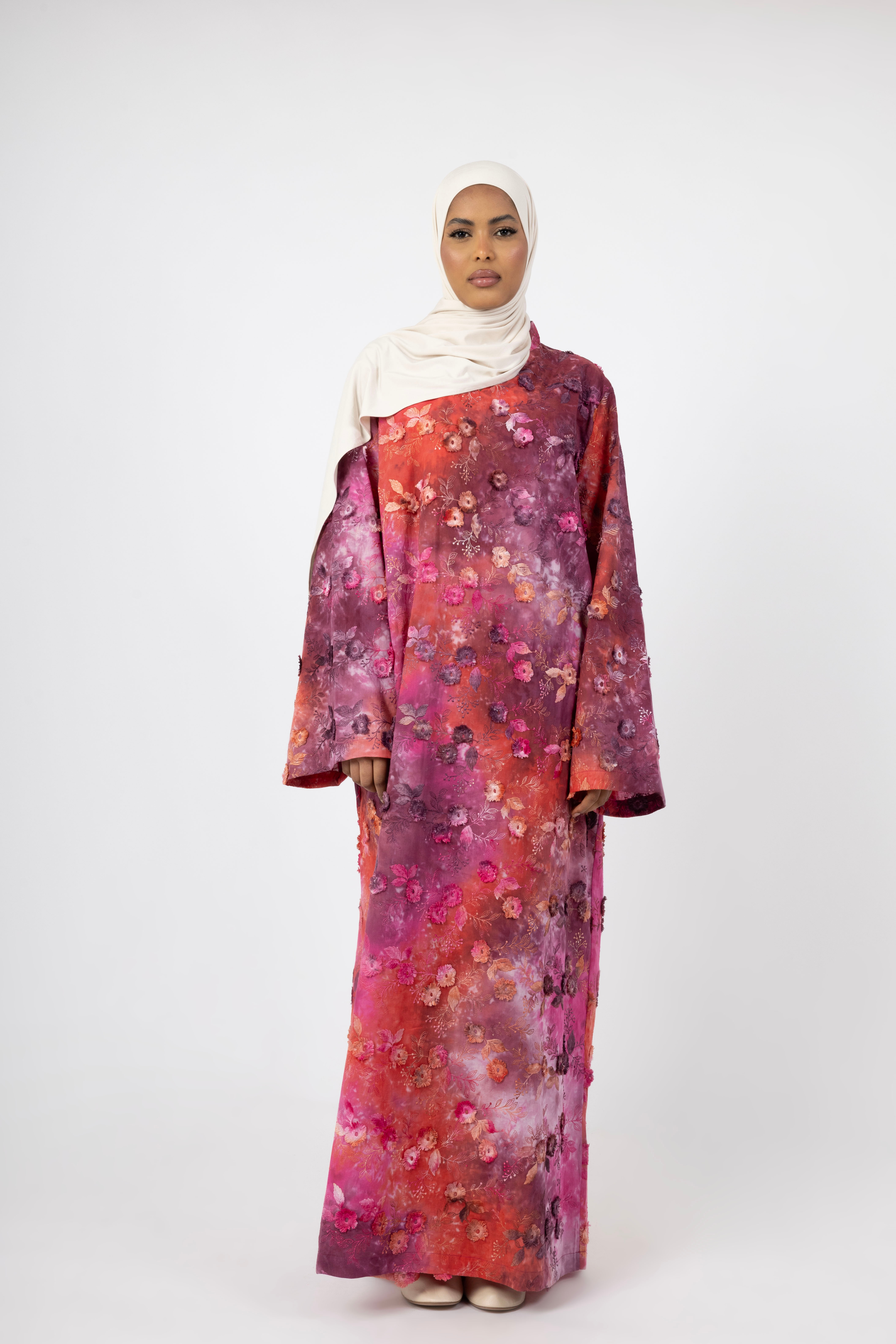 Bloom Aura 3D Dress - Rosato Berry