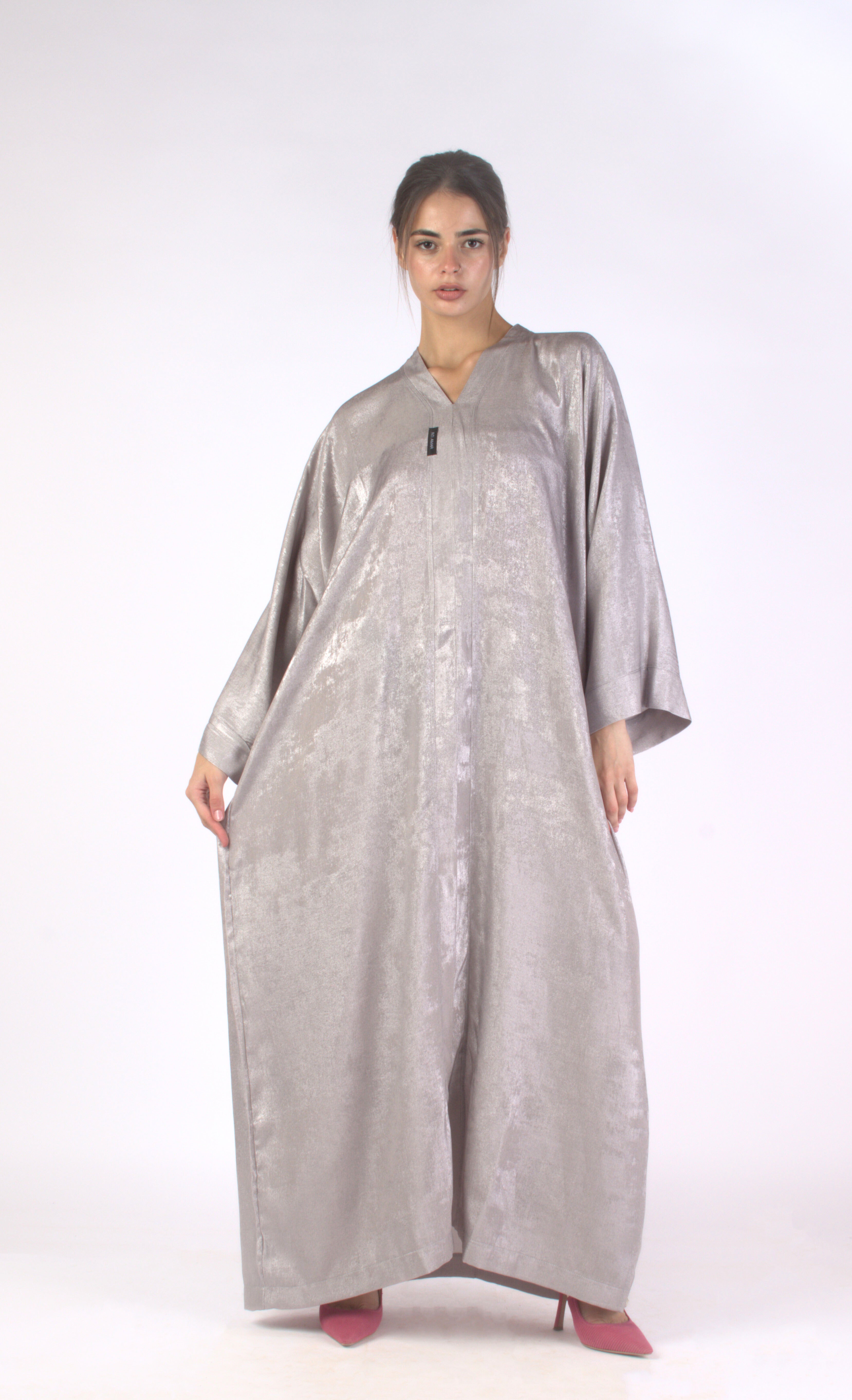 Abaya - Silver Shimmer