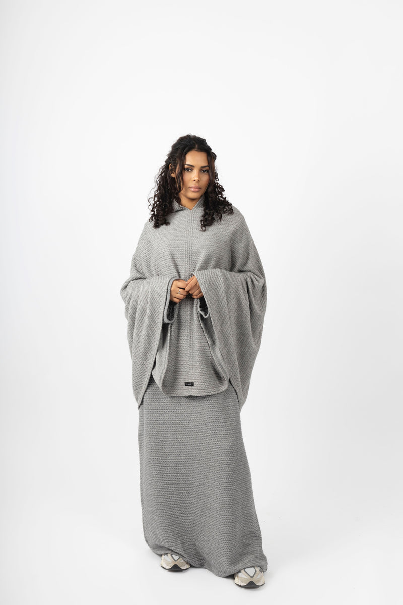 Poncho/Khimar - Grey